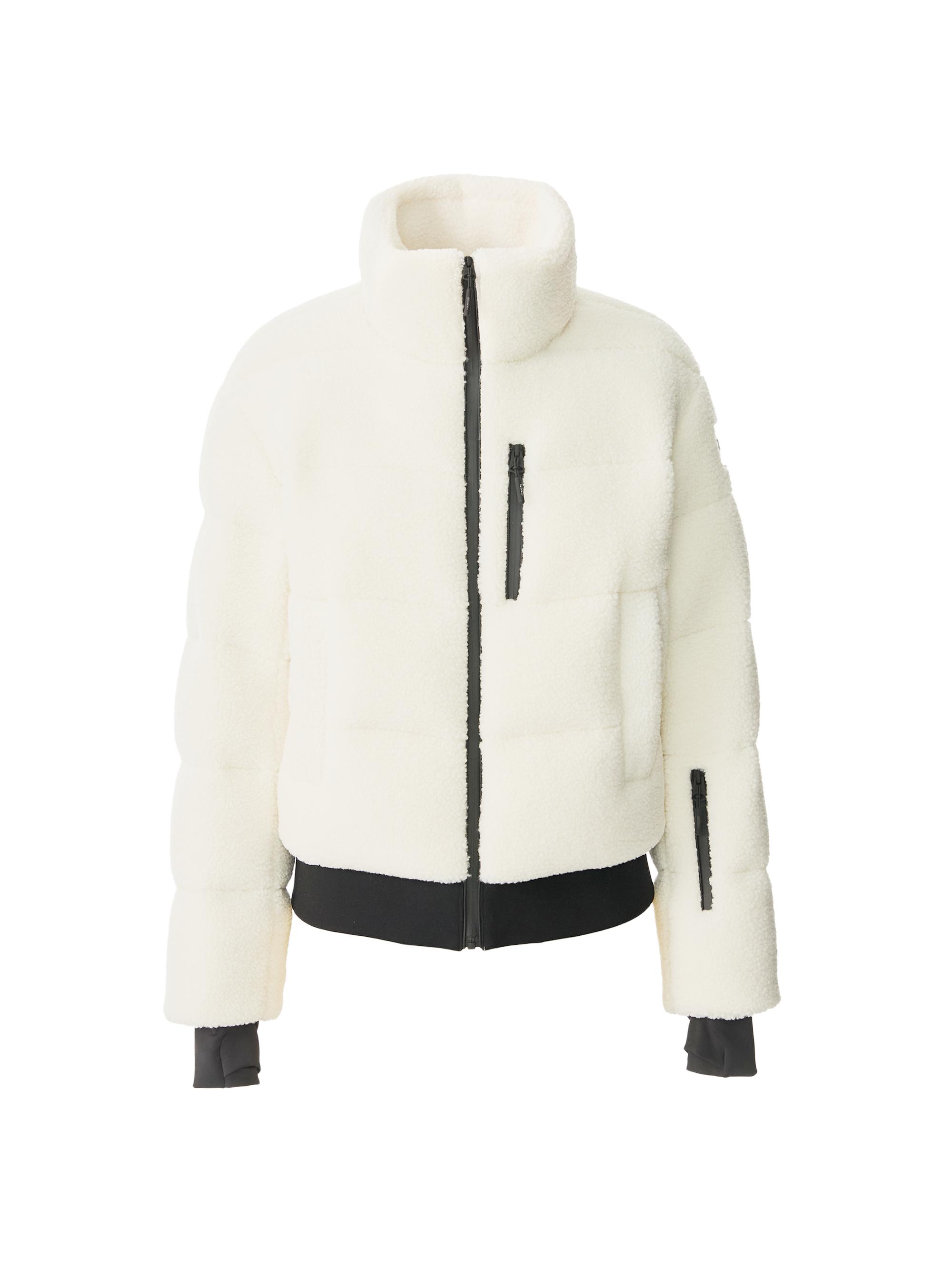 Mackage Women's Anaya Bouclé Ski Jacket - Cream