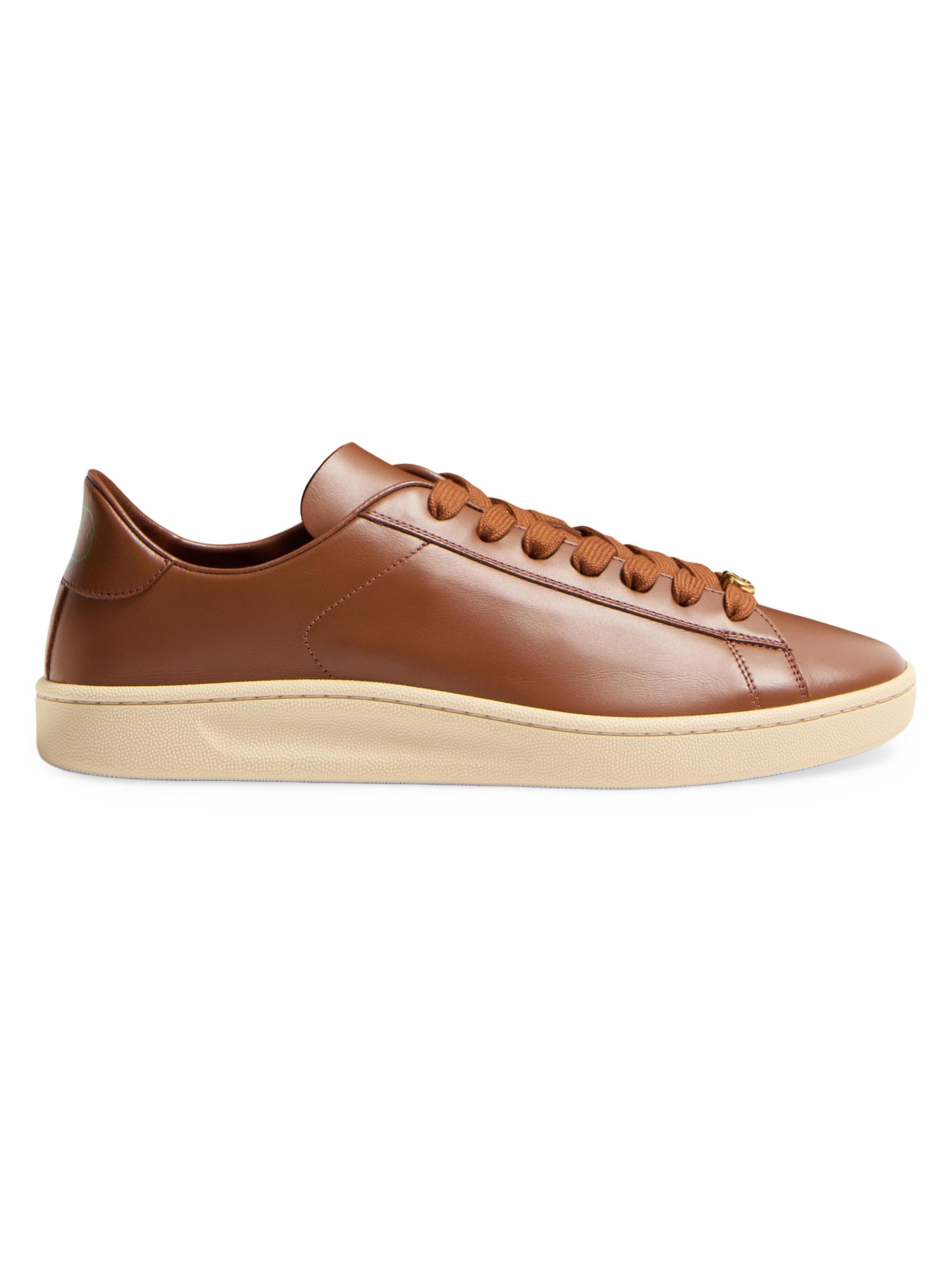 Valentino Garavani Men's Royco Sneakers in Nappa Calfskin - Tobacco