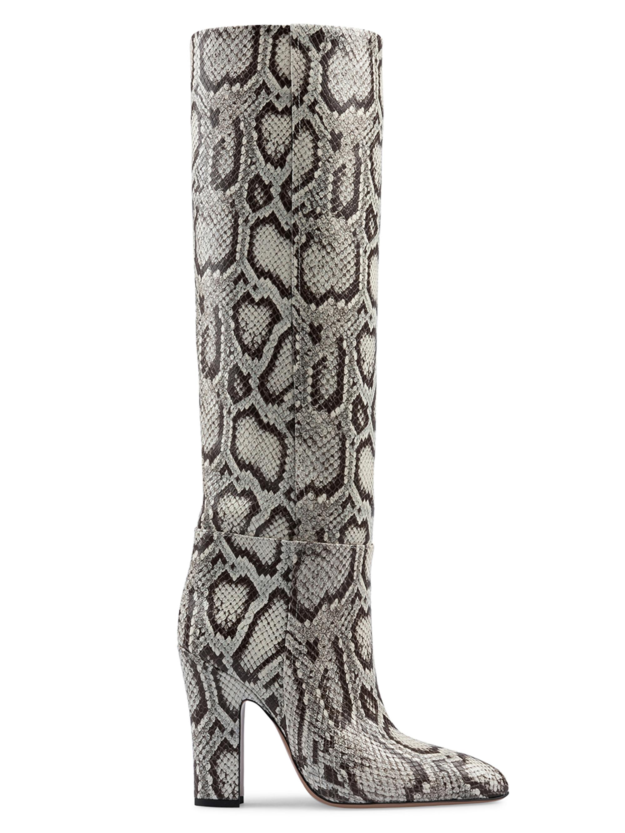 Paris Texas Women's Lavinia Embossed Leather Knee-High Boots - Naturale