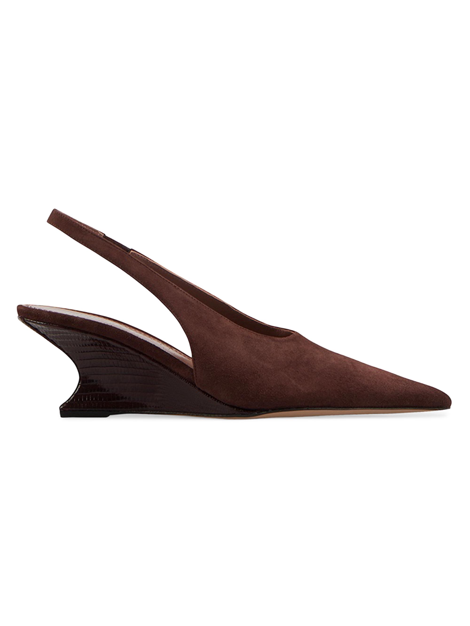 Paris Texas Women's Nina 50MM Suede Slingback Pumps - Mogano