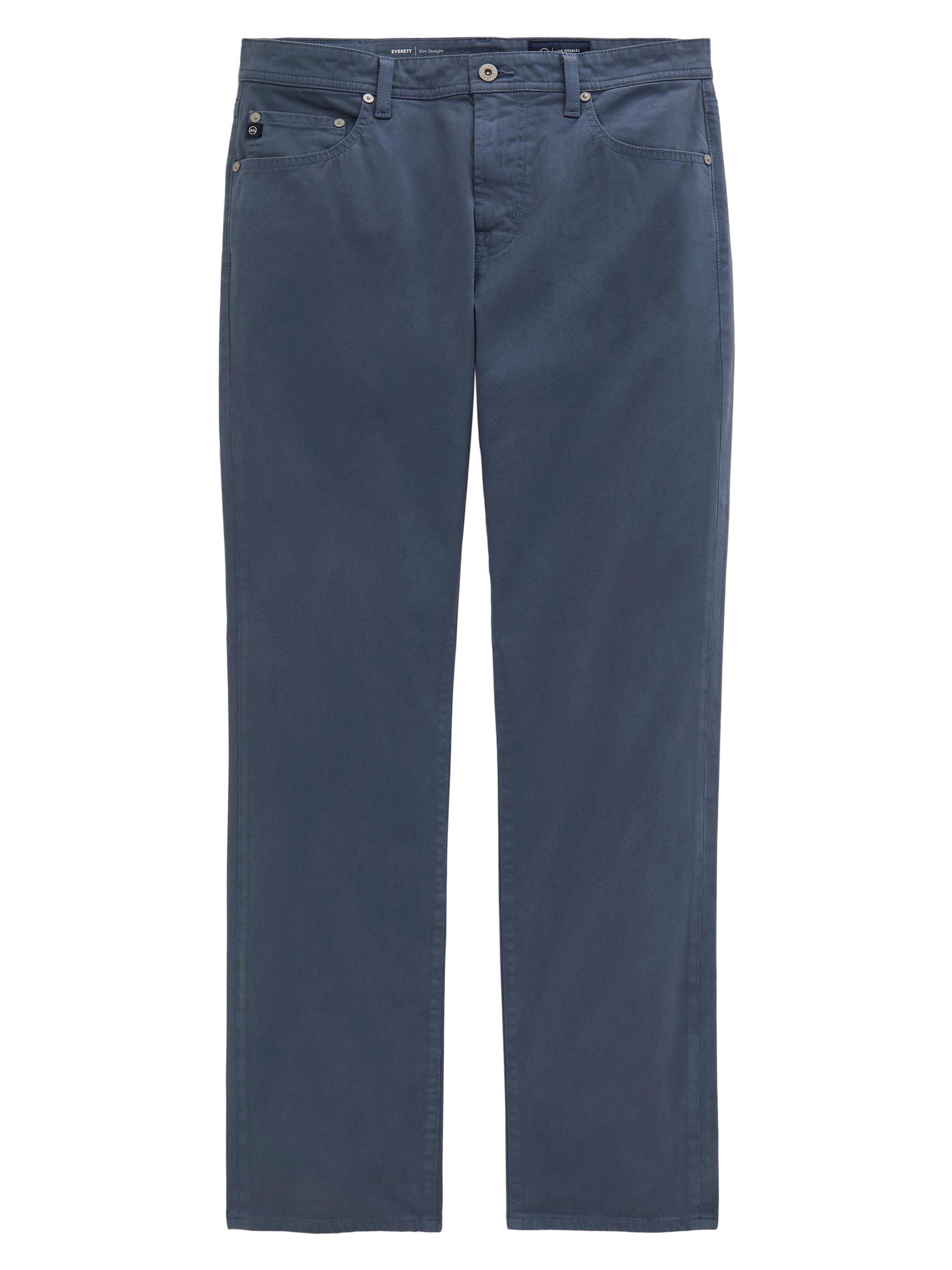 AG Jeans Men's Everett Twill Slim-Straight Pants - Vintage Cornflower