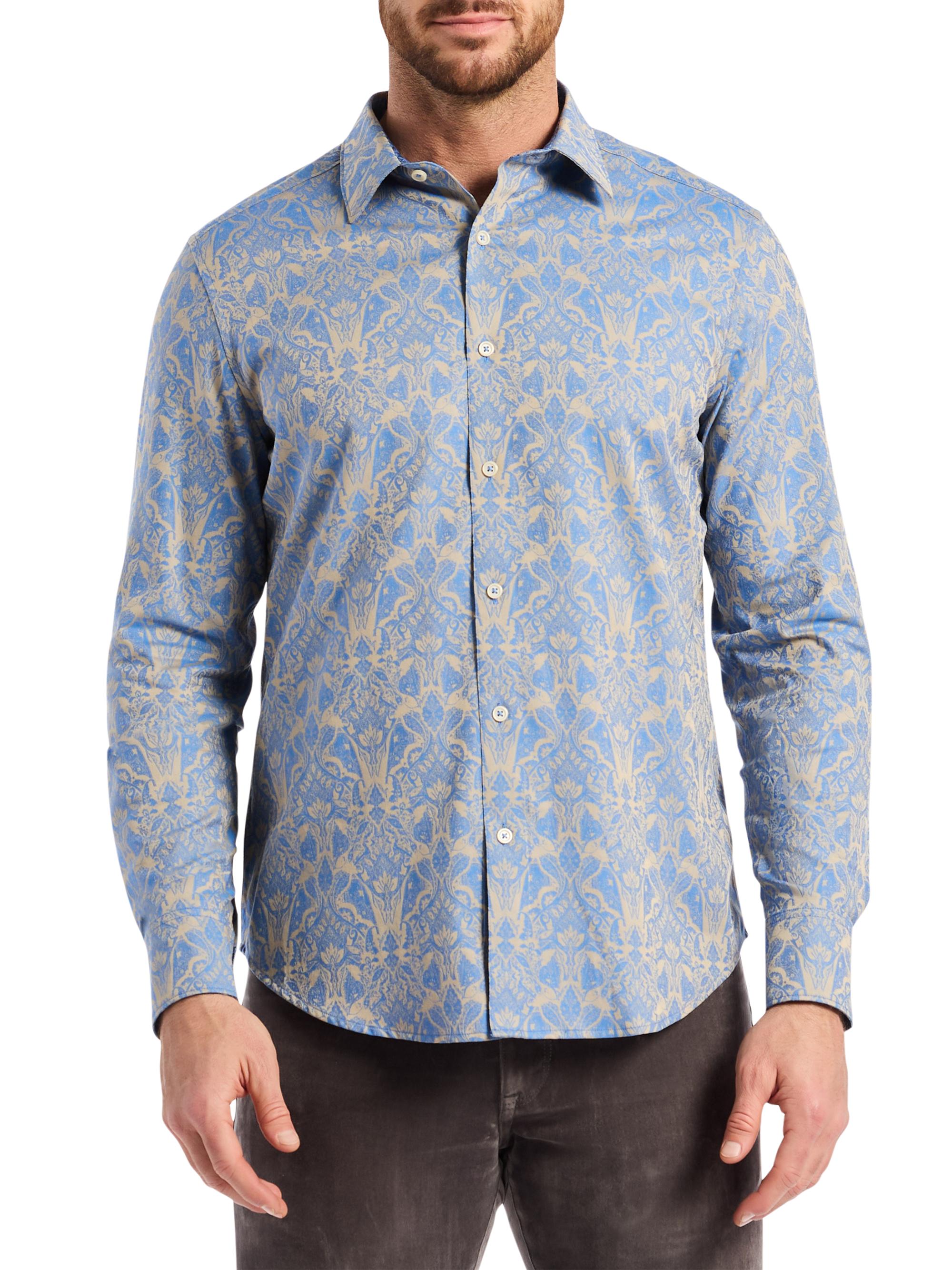Robert Graham Men's Highland Woven Shirt - Khaki