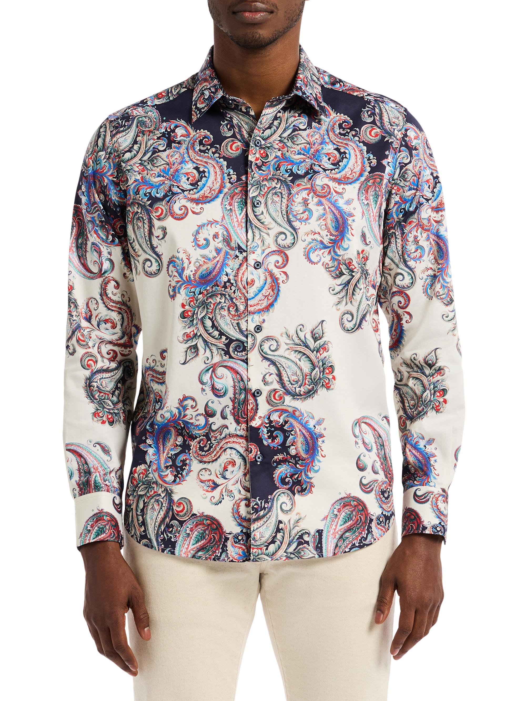 Eton Contemporary-Fit Paisley Shirt | Saks Fifth Avenue