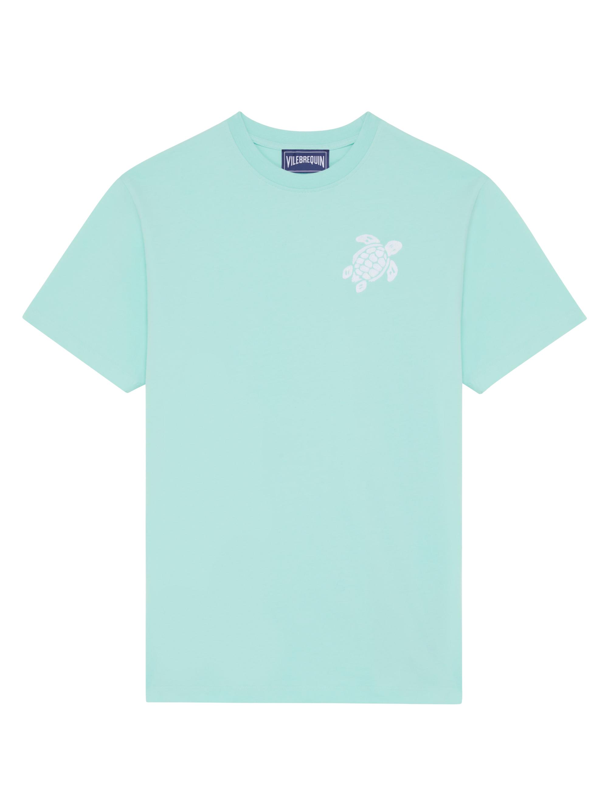 Vilebrequin Men's Turtle Embroidered Cotton T-Shirt - Caraibes