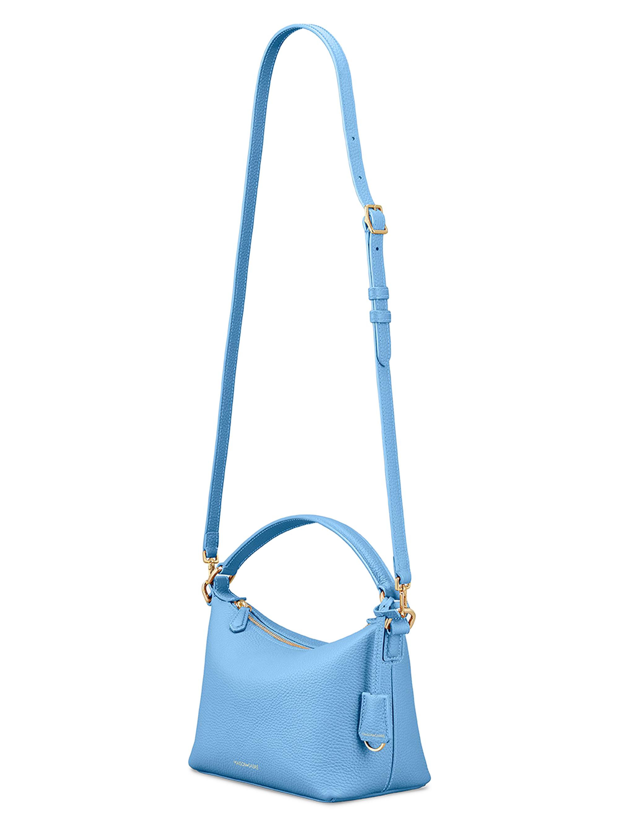 Maison de Sabre Women's  Leather Soft Hobo Bag - Sky Blue | Thumbnail 6