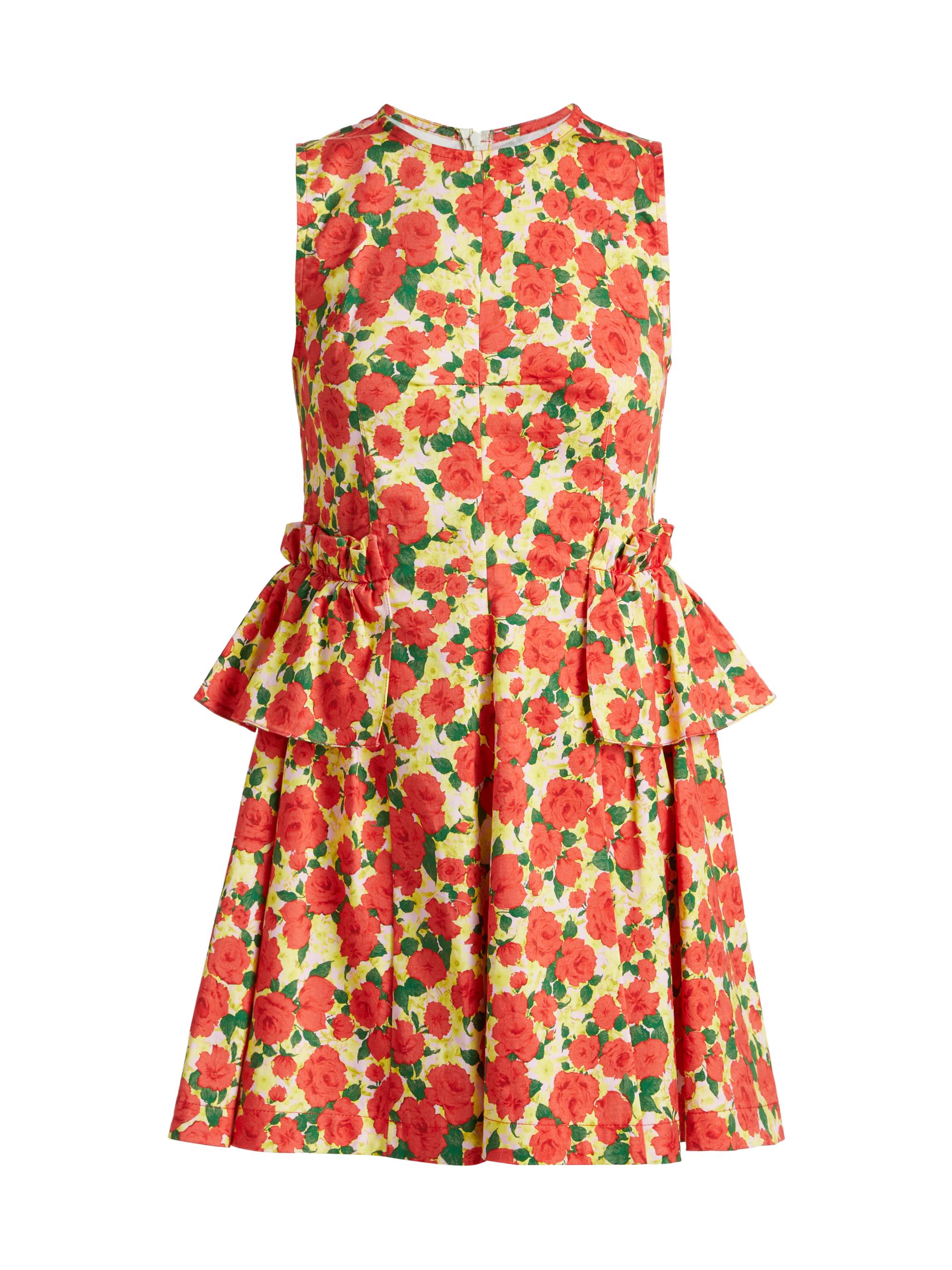 Kika Vargas Women's Gabriela Rose Ruffle Minidress - Red