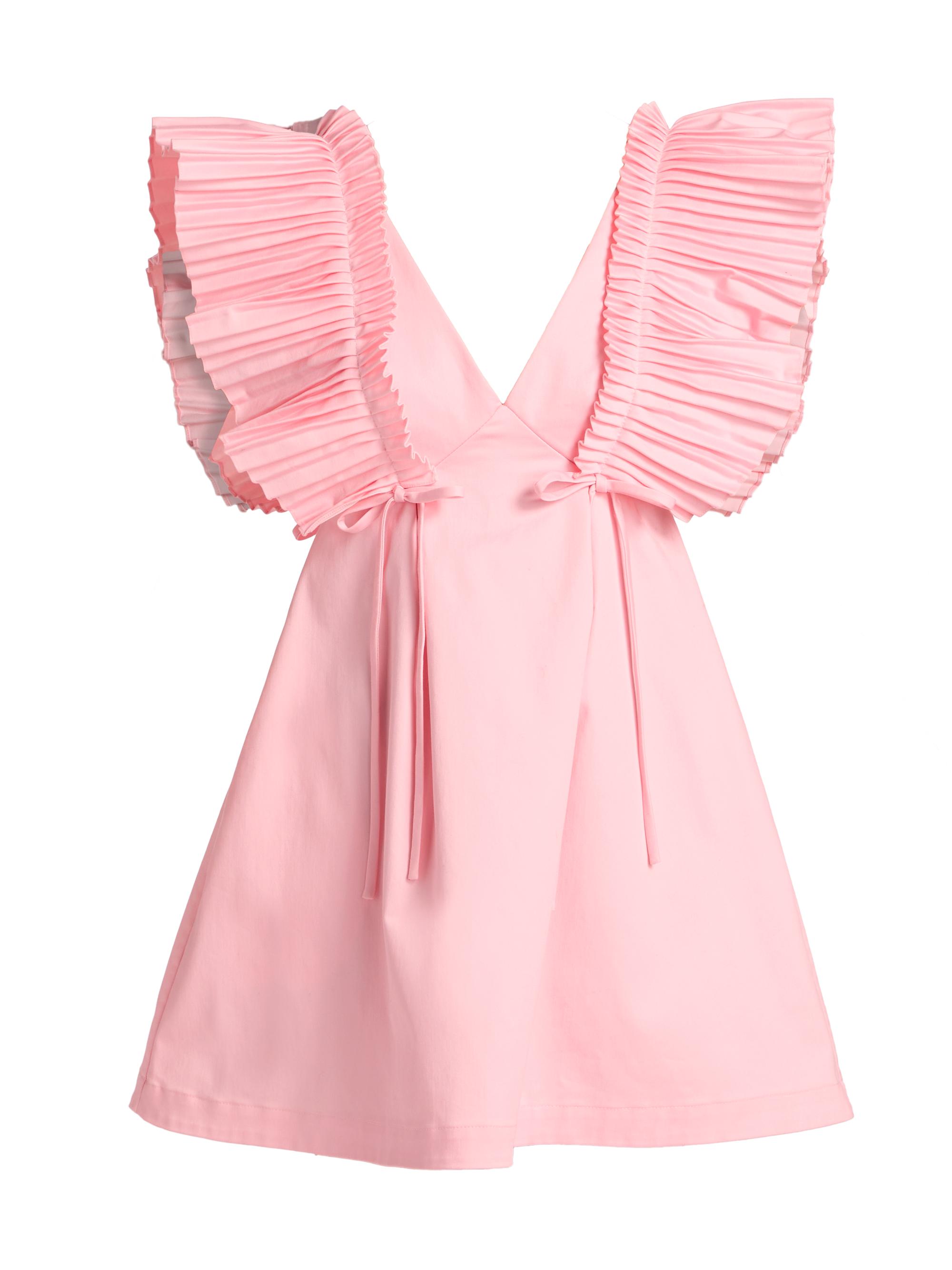 Kika Vargas Women's Francine Flutter-Sleeve Minidress - Pale Pink