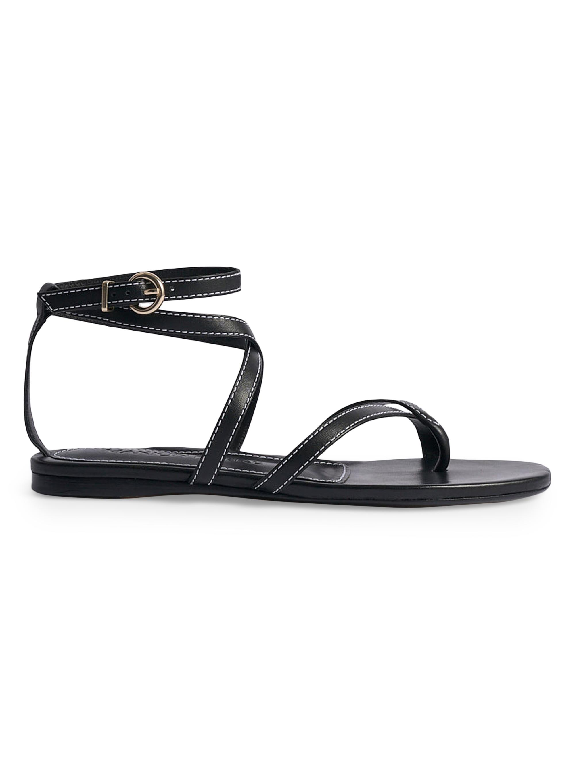 Marion Parke Women's Geri Flat Sandals - Black