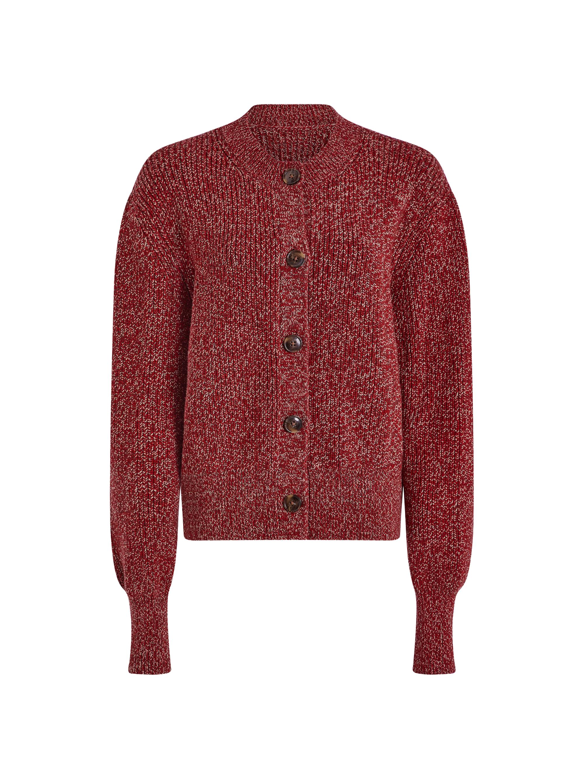 Varley Women's Patricia Rib-Knit Cardigan - Red Flecked