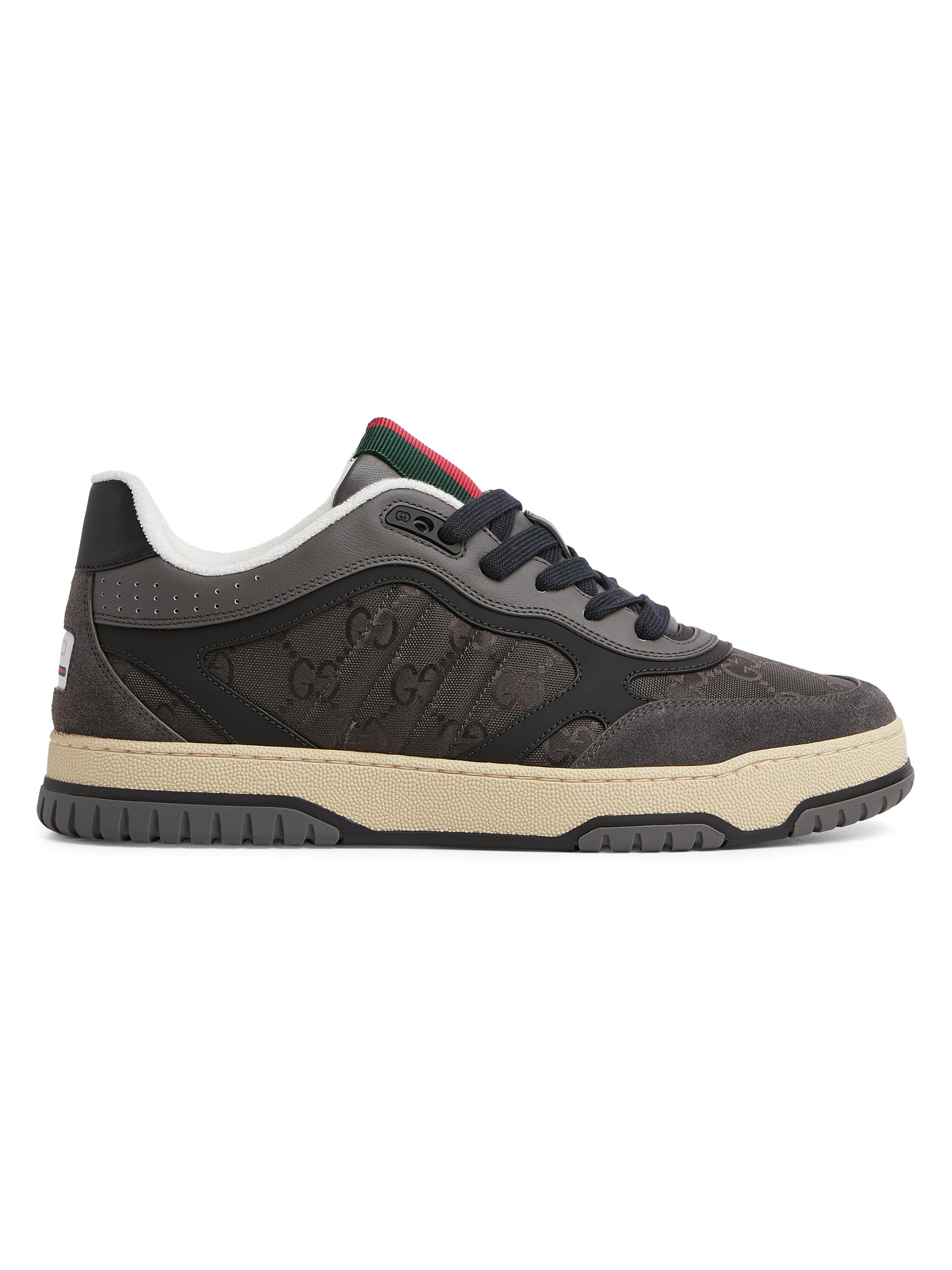Gucci Men's Re-Web Low-Top Sneakers - Grey