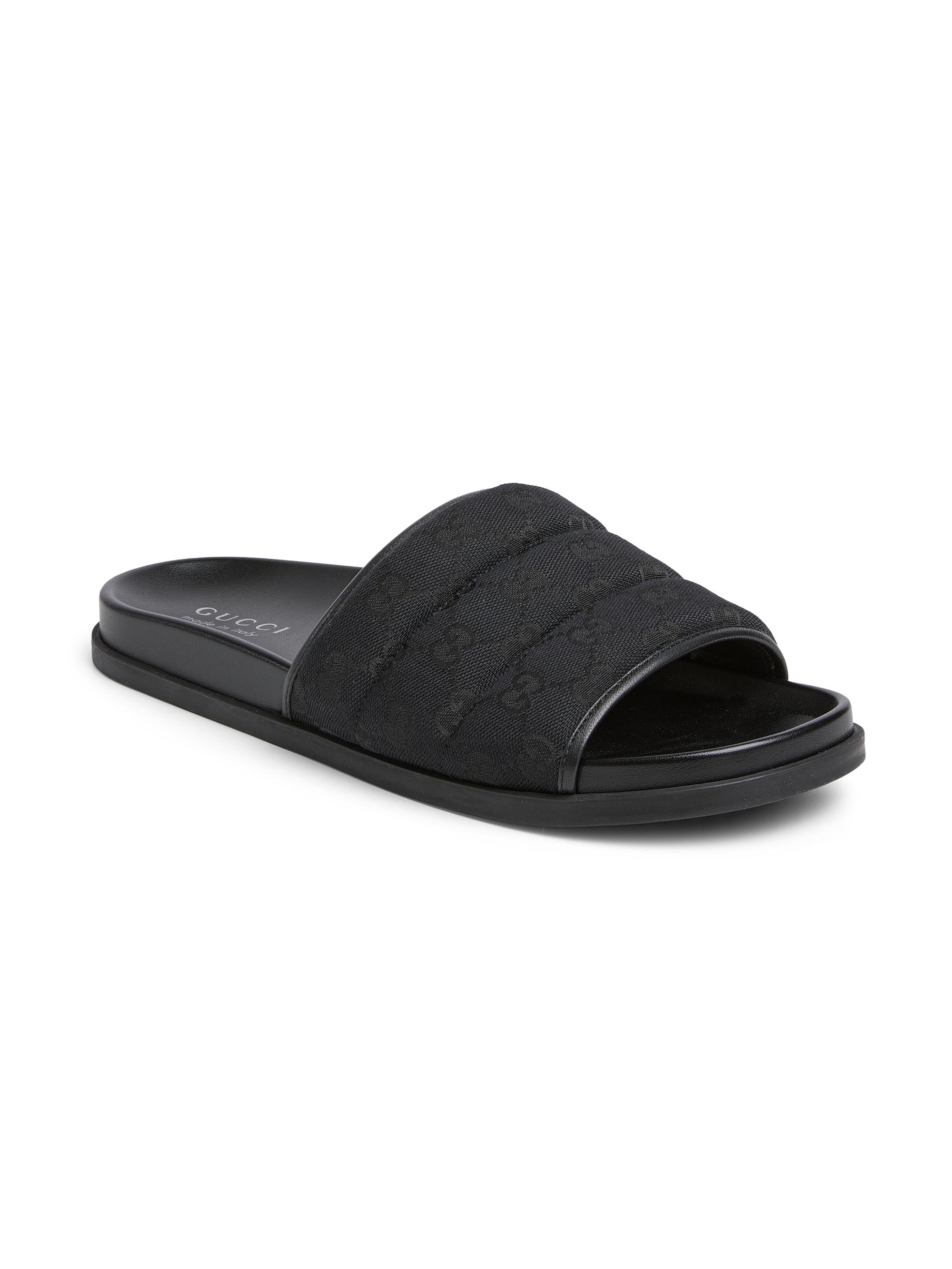 Gucci Rhein GG Canvas Slide Sandals | Saks Fifth Avenue