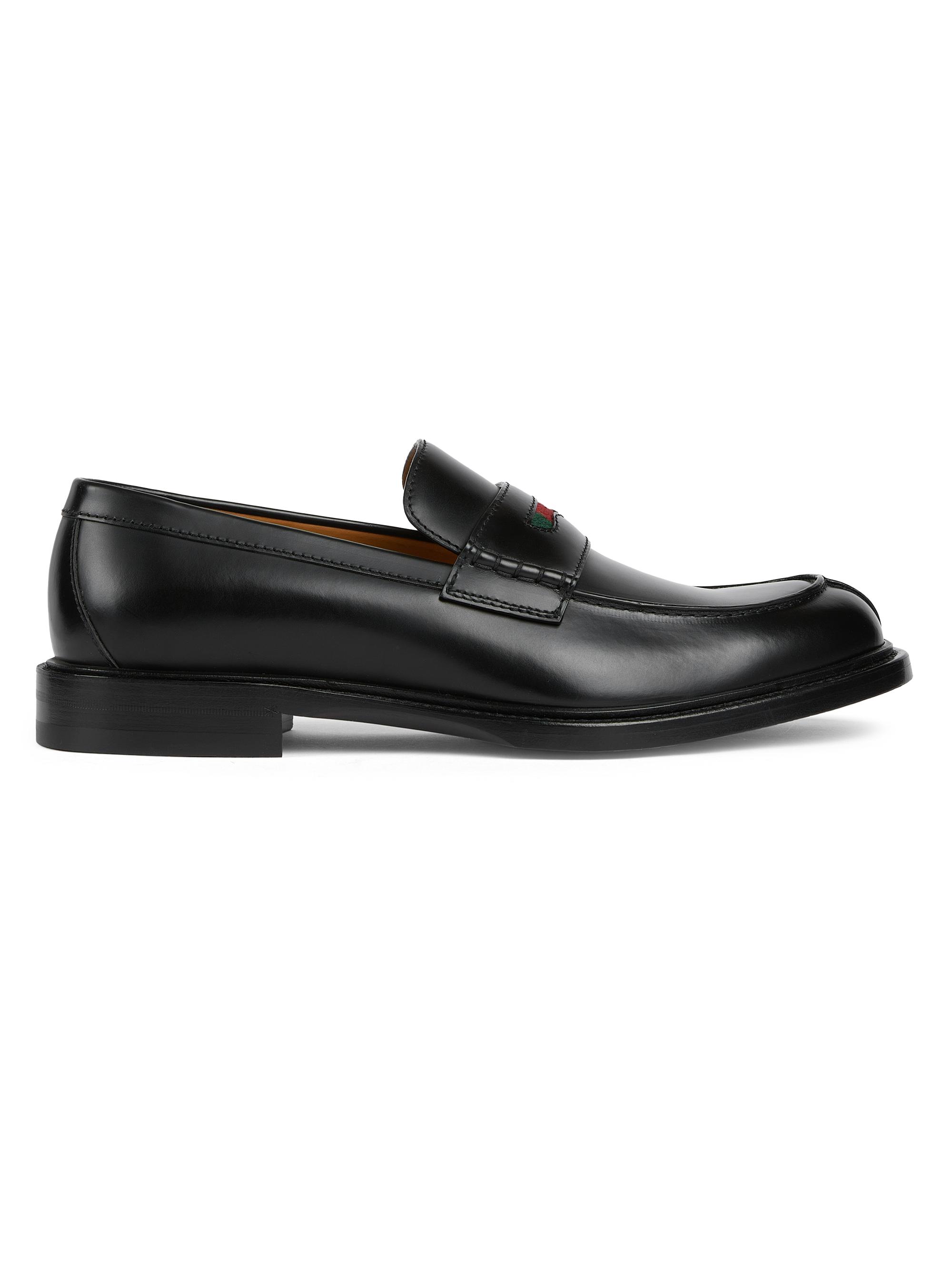 Gucci Jordaan Leather Loafers | Saks Fifth Avenue
