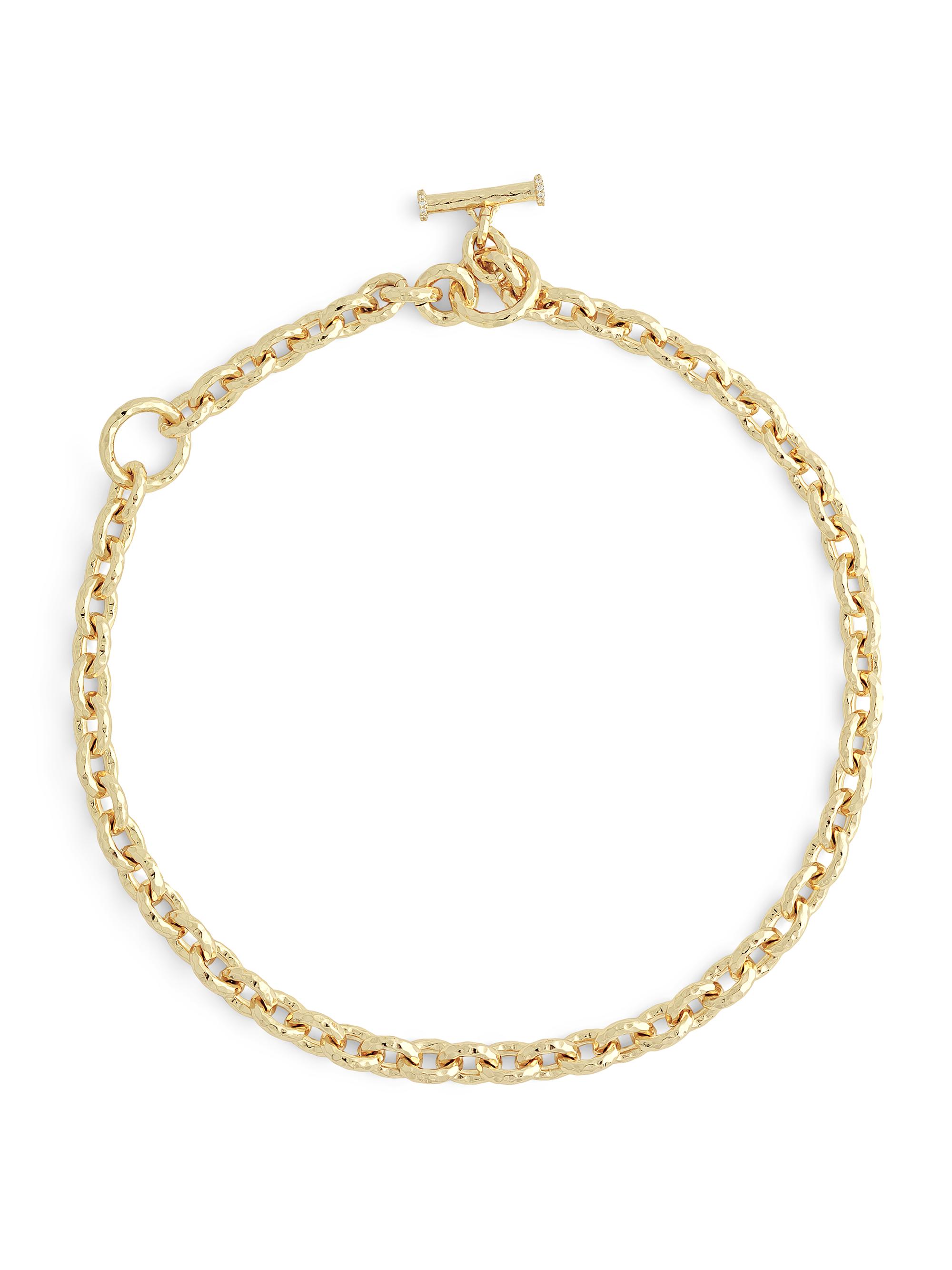 Anabel Aram Women's Farrier 18K Gold-Plated & Crystal Lariat Necklace - Gold