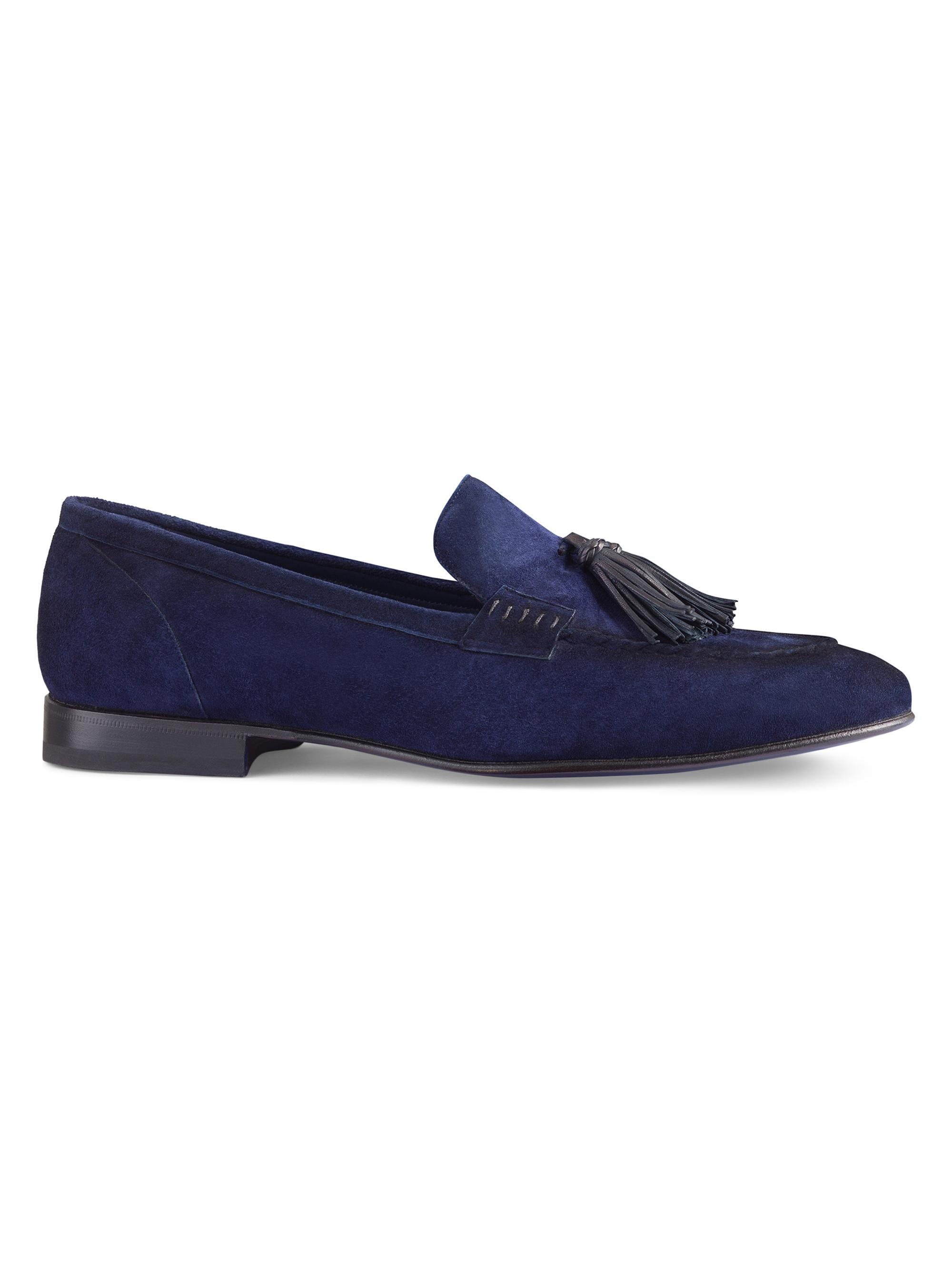 Stefano Ricci Men's Suede Loafers - Dark Blue