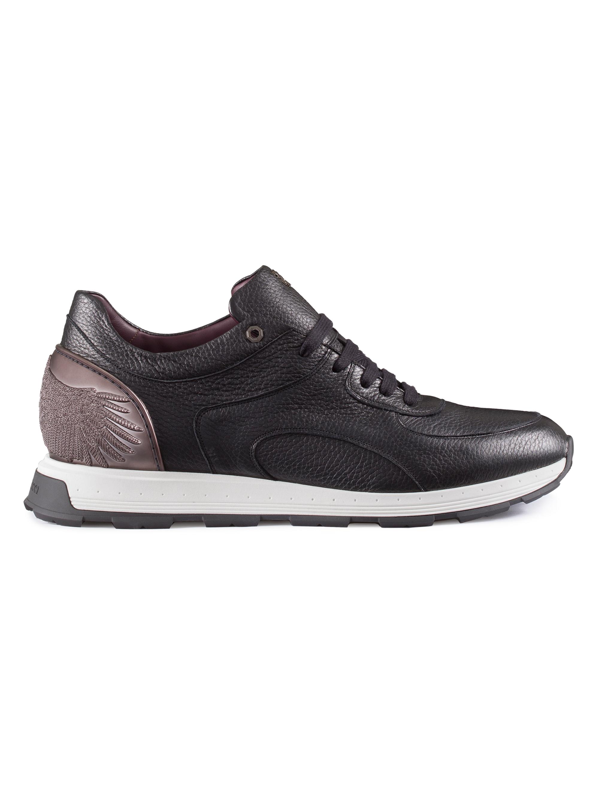 Stefano Ricci Men's Leather Sneakers - Black