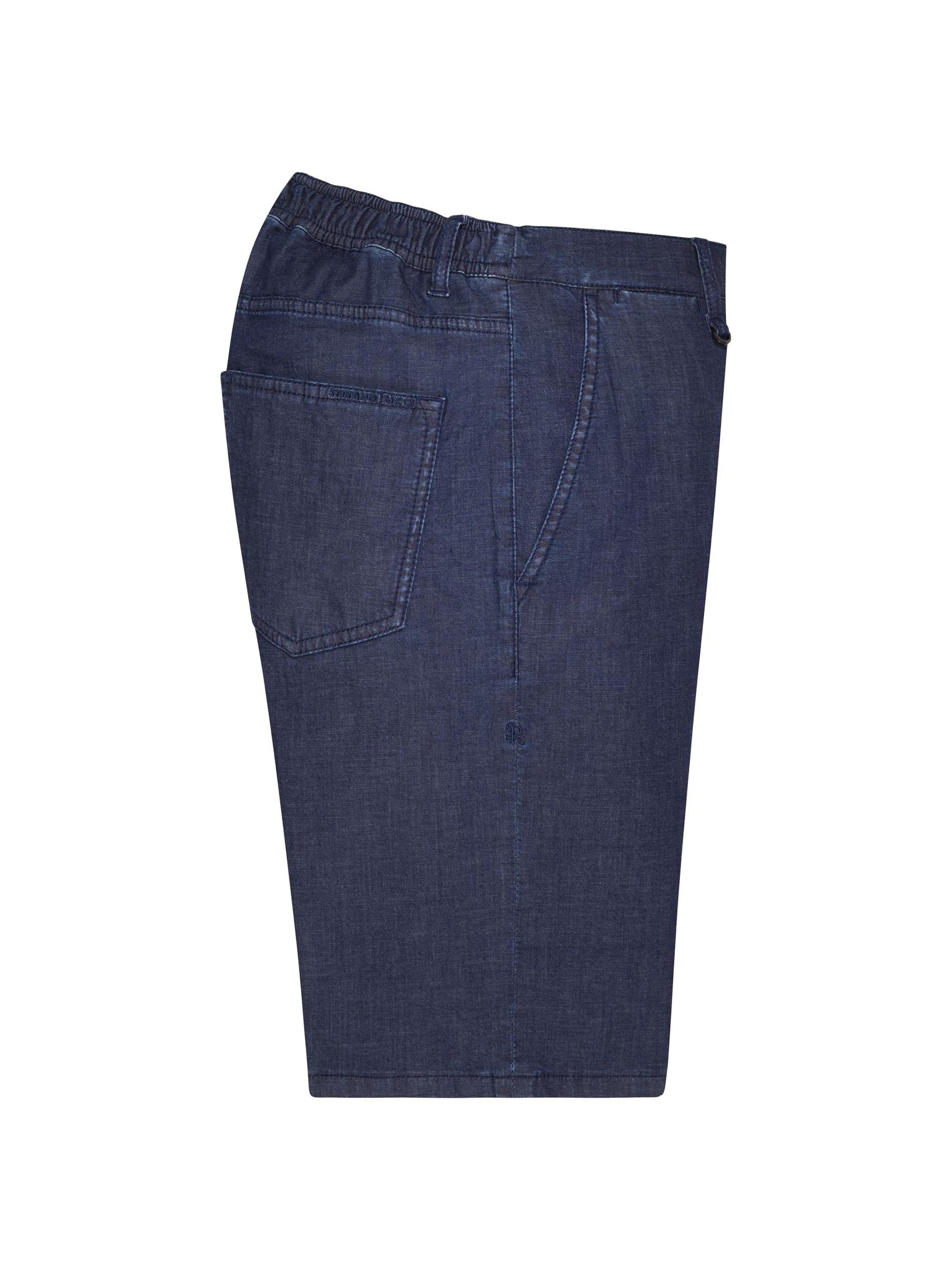 Stefano Ricci Men's Cotton Bermuda Shorts - Blue