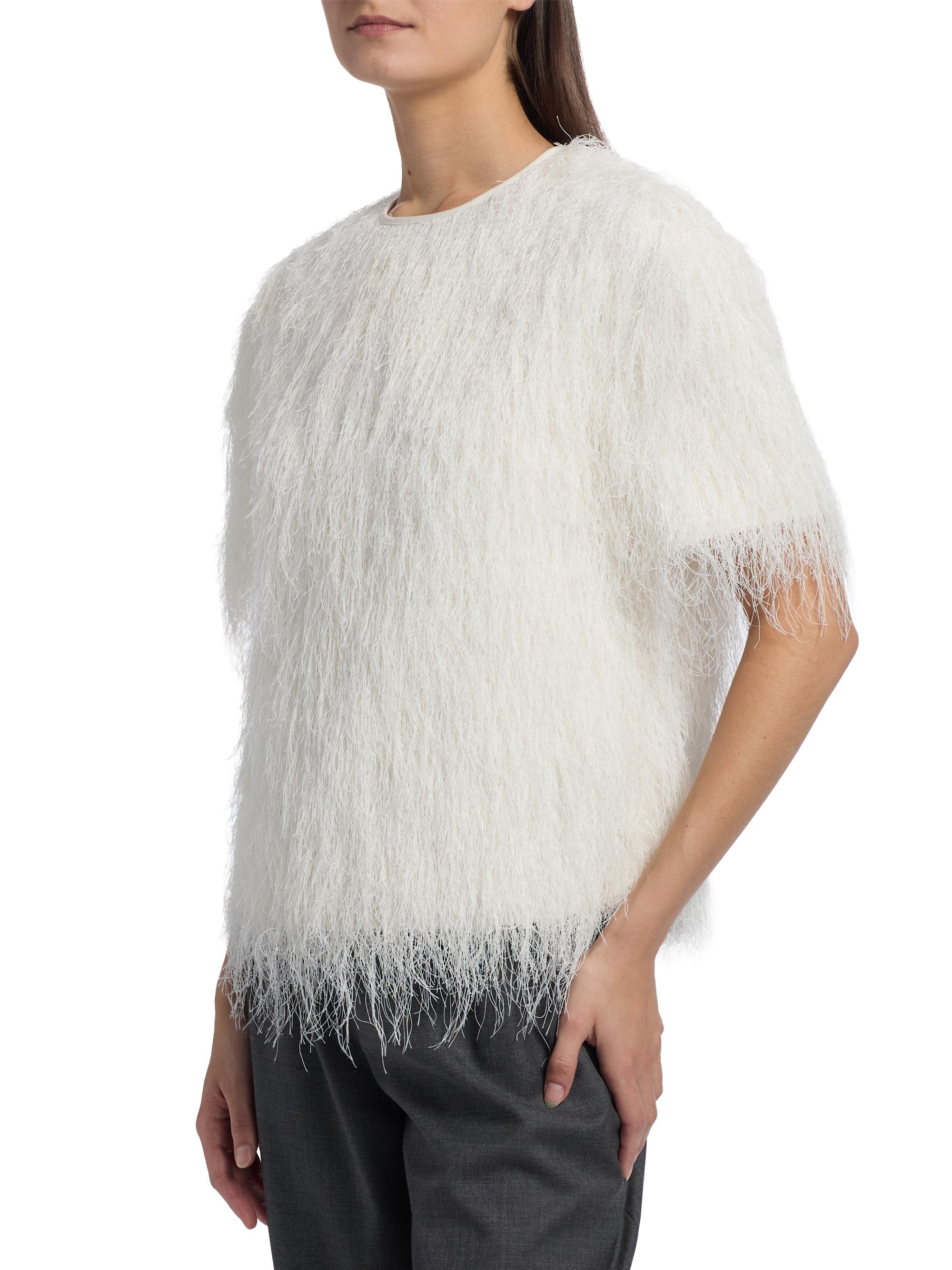 Loulou de Saison Zaro Short-Sleeve Textured Top | Saks Fifth Avenue