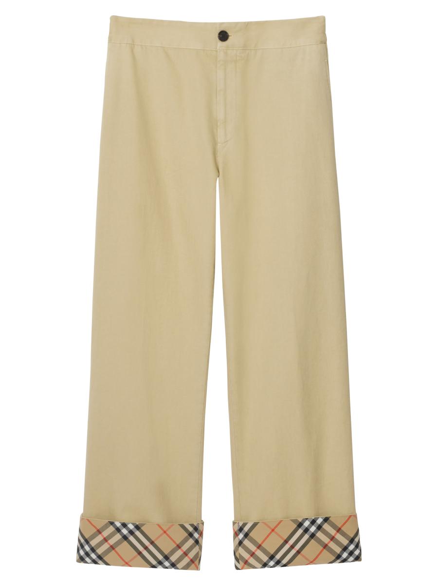 Burberry Griffin Cotton Gabardine Trousers | Saks Fifth Avenue