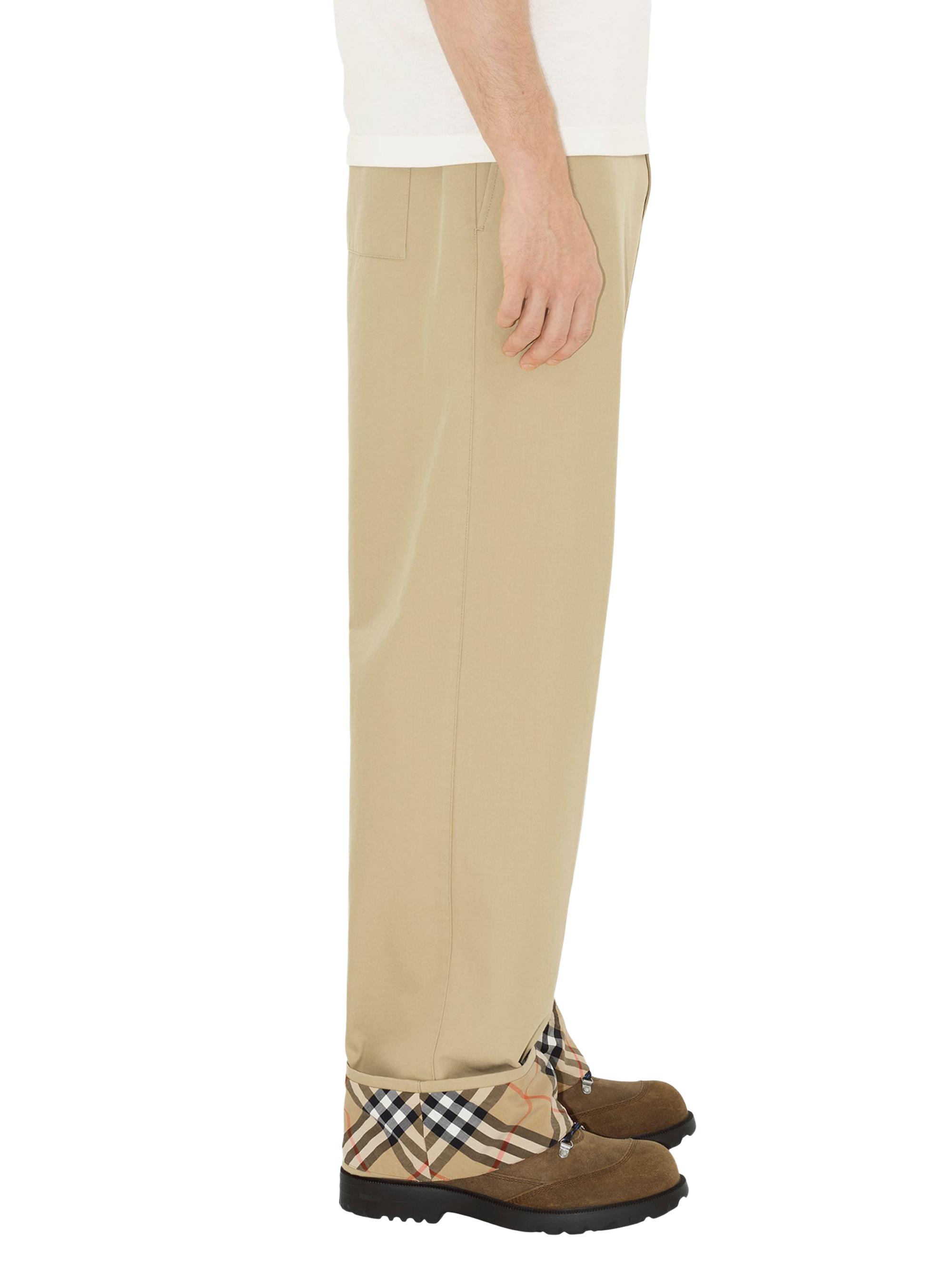Burberry Griffin Cotton Gabardine Trousers | Saks Fifth Avenue
