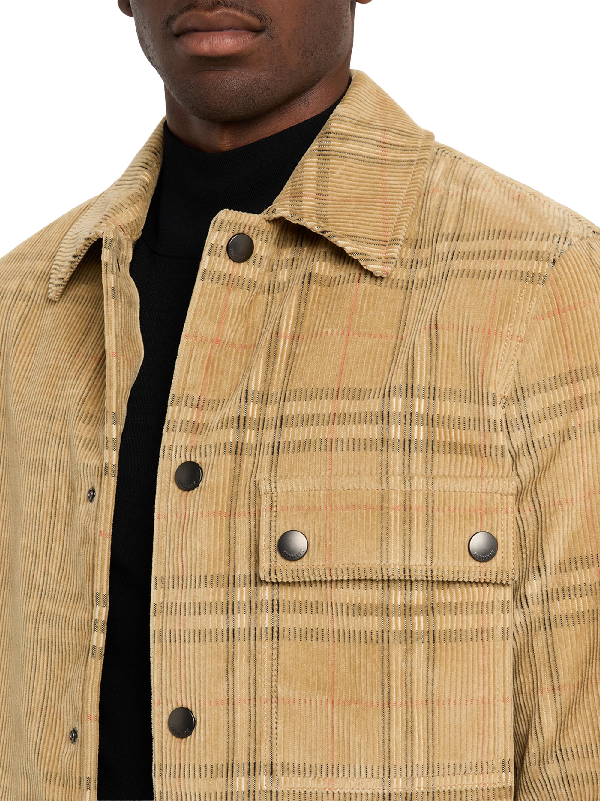 Burberry Check Cotton Corduroy Overshirt | Saks Fifth Avenue