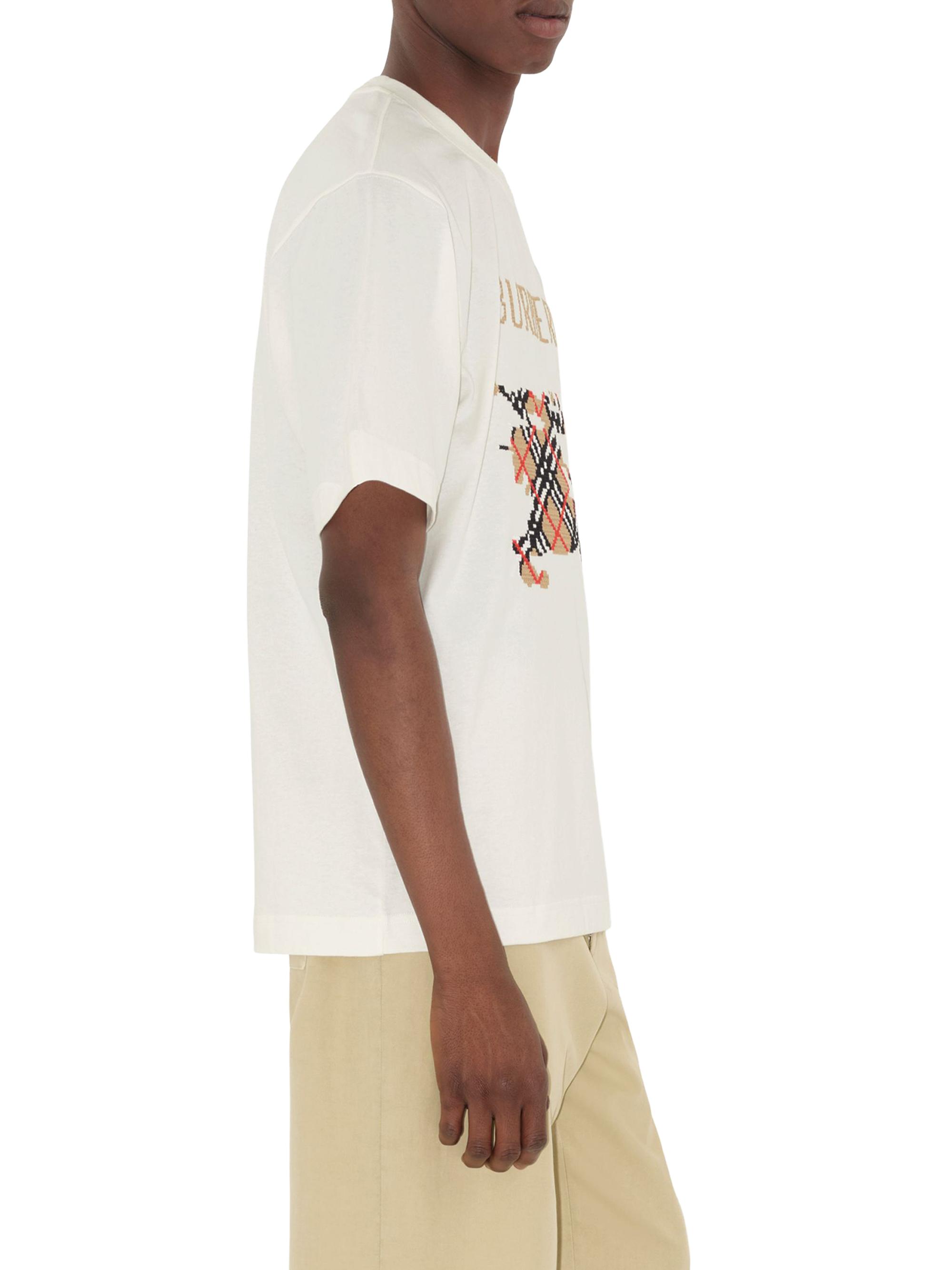 Burberry Ryan Cross-Stitch EKD Cotton T-Shirt | Saks Fifth Avenue