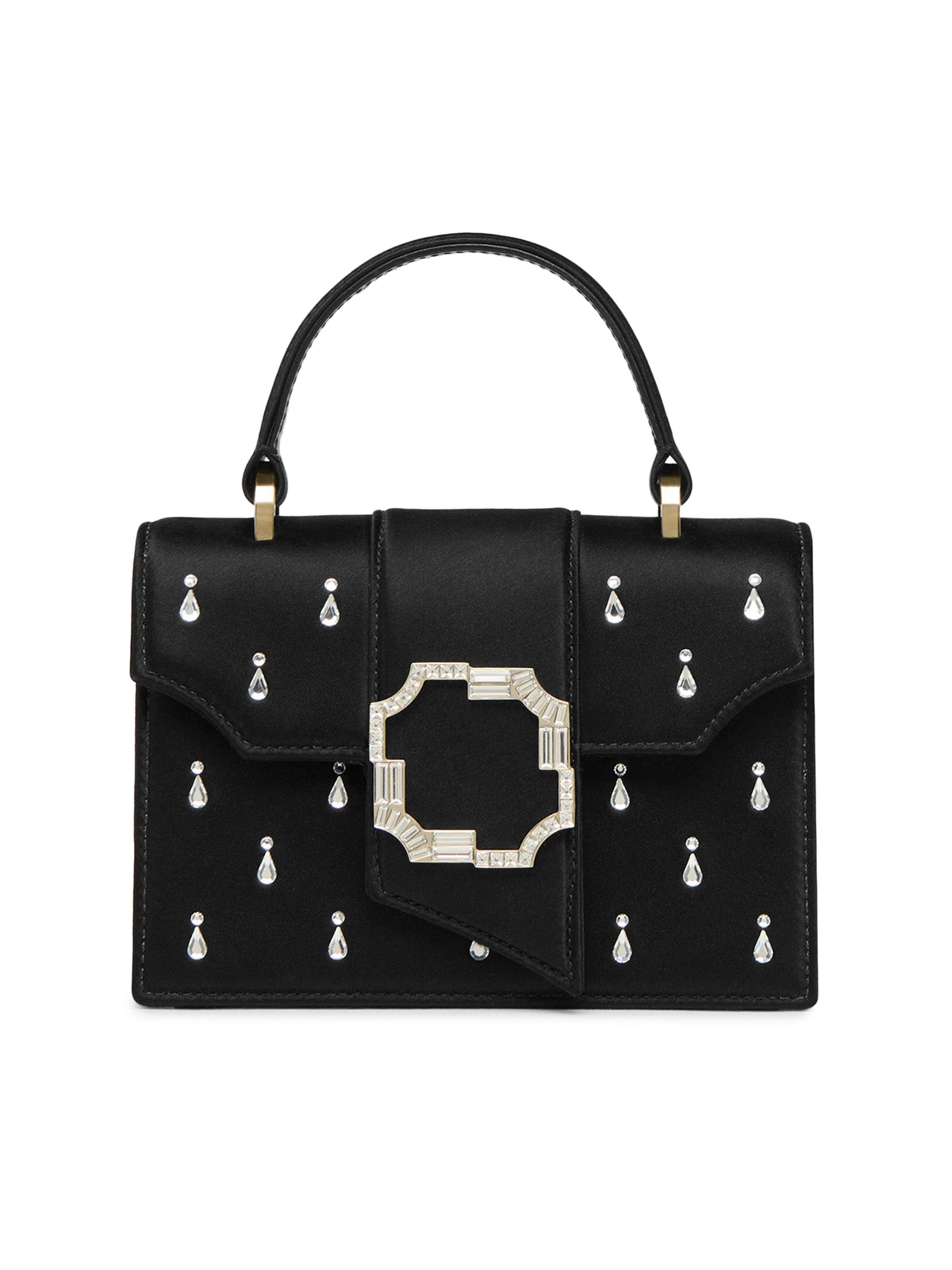 Malone Souliers Women's Audrey Crystal-Embellished Mini Top Handle Bag - Black