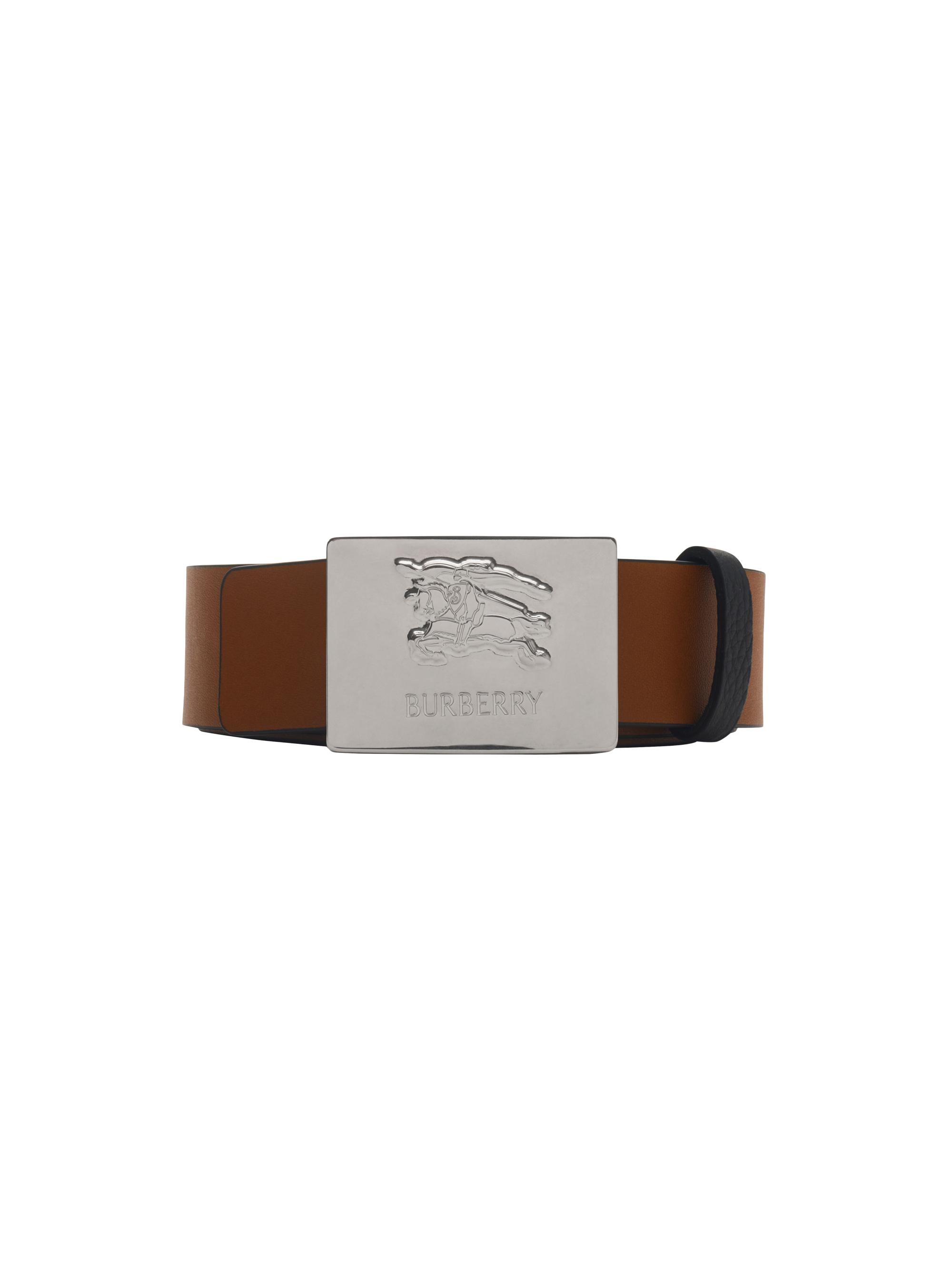 Burberry Square Knight Stamp Reversible Leather Belt | Saks  display picture 2