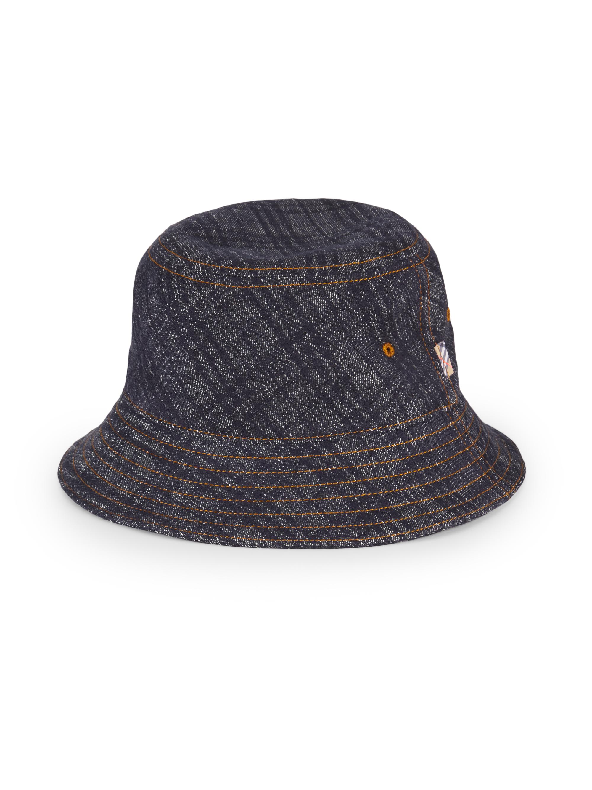 BURBERRY デニム バケットハット Burberry Check Denim Bucket Hat | Saks Fifth Avenue