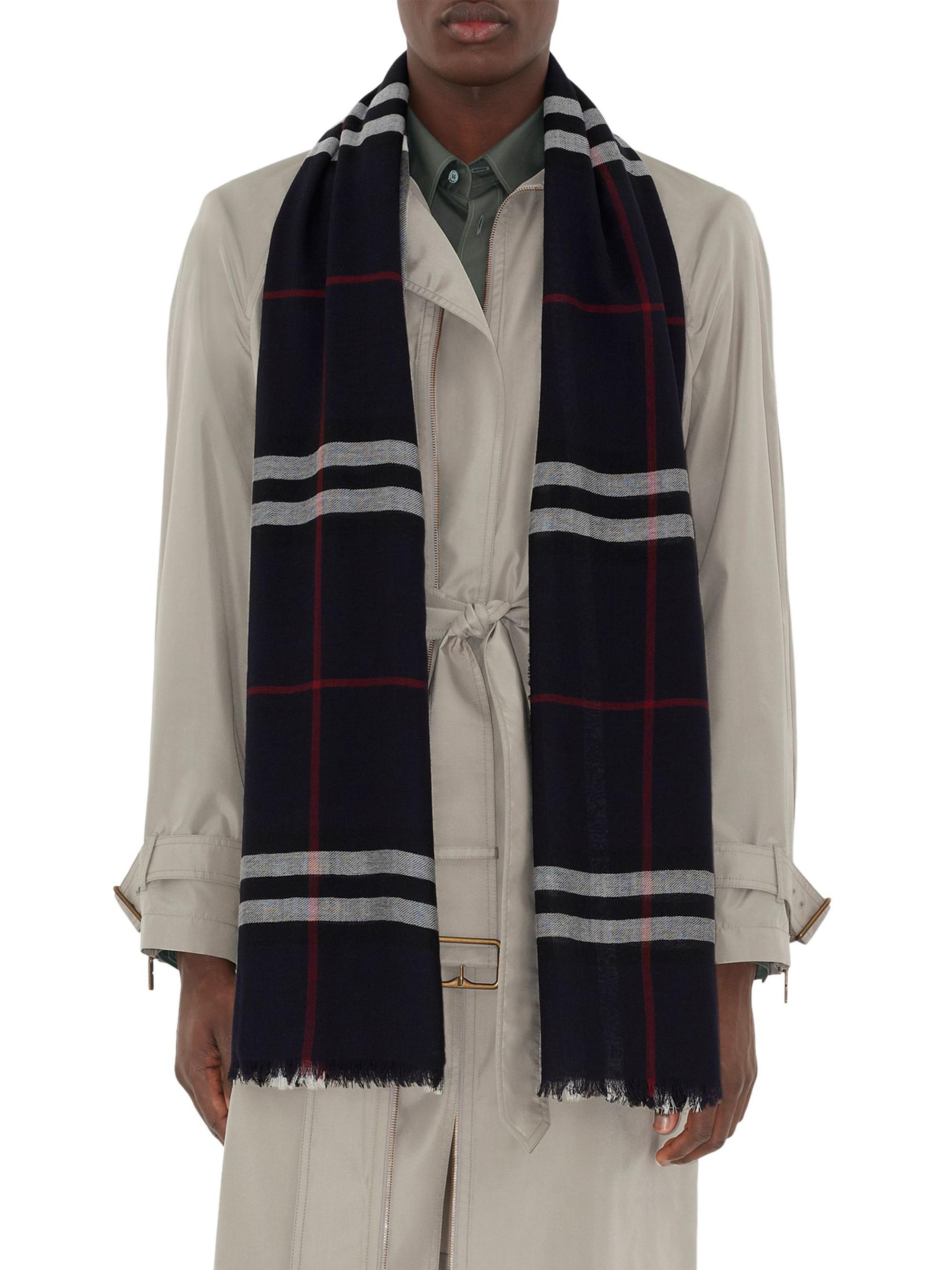 Burberry Check Wool Scarf | Saks Fifth Avenue