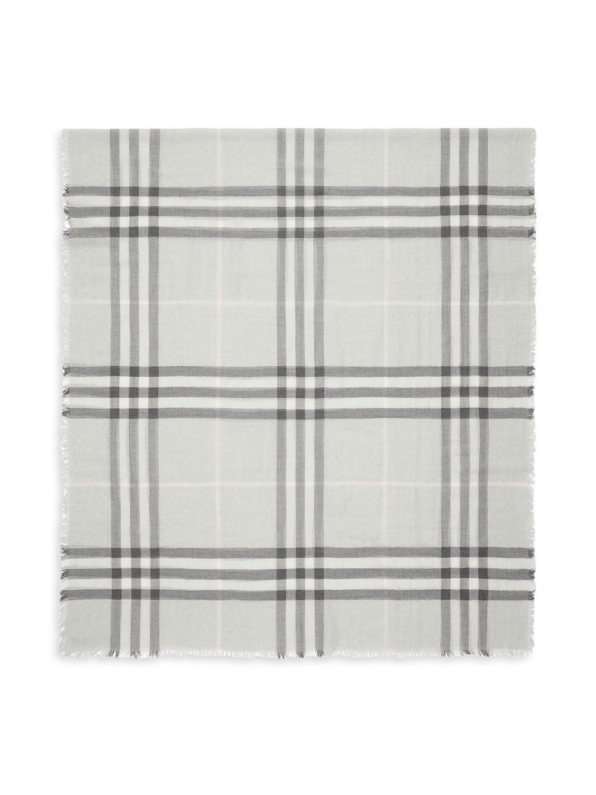 Burberry Men's Check Wool Scarf - Mitten