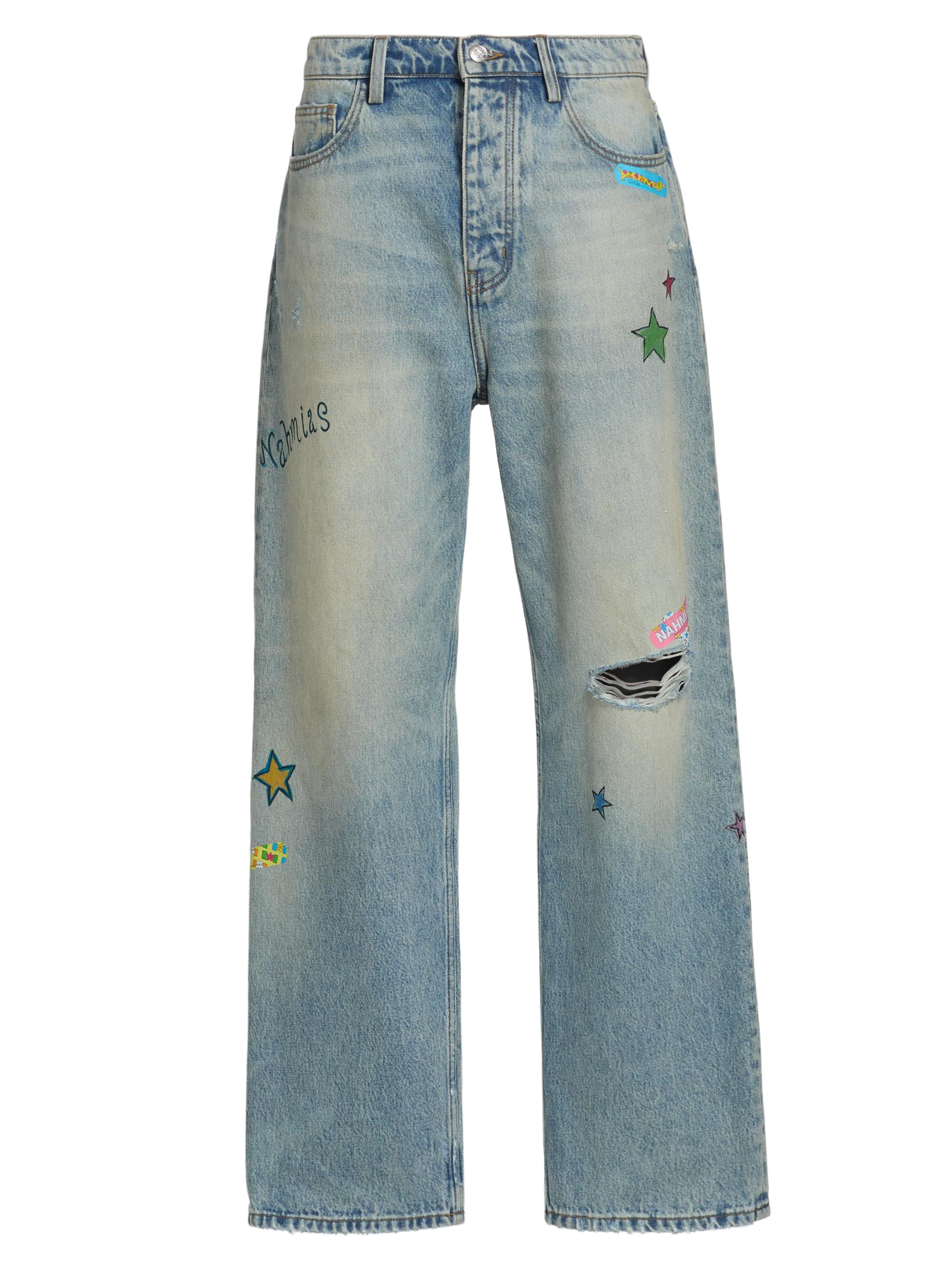 Marni Wide-Leg Patchwork Jeans | Saks Fifth Avenue