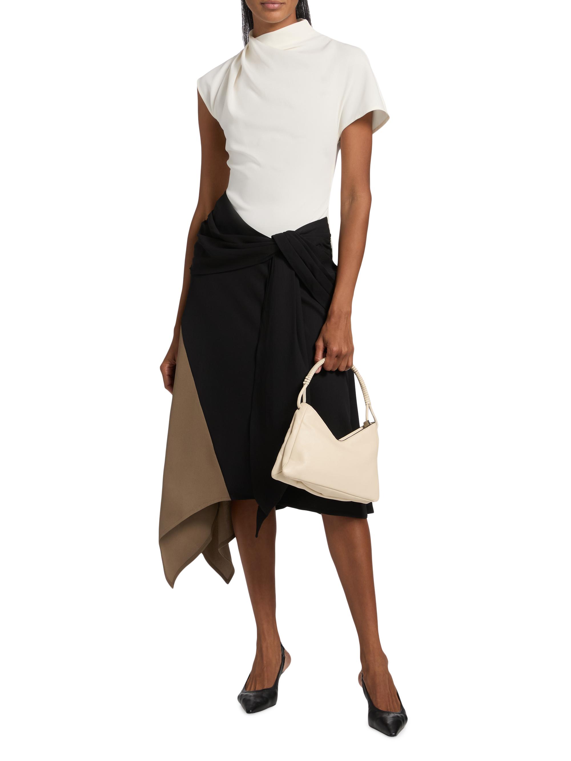 Staud Davina Asymmetric Midi-Dress | Saks Fifth Avenue