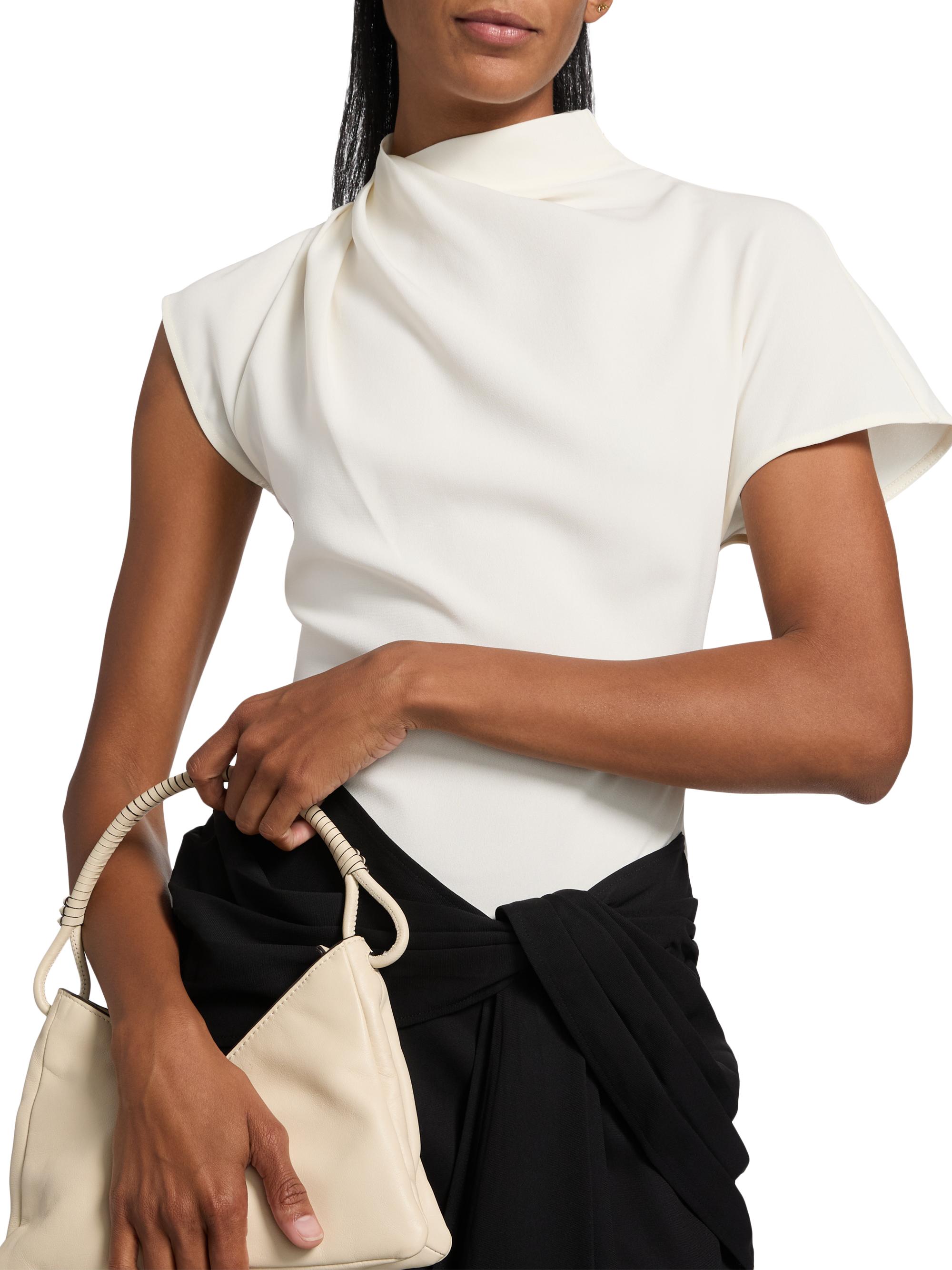 Staud Davina Asymmetric Midi-Dress | Saks Fifth Avenue