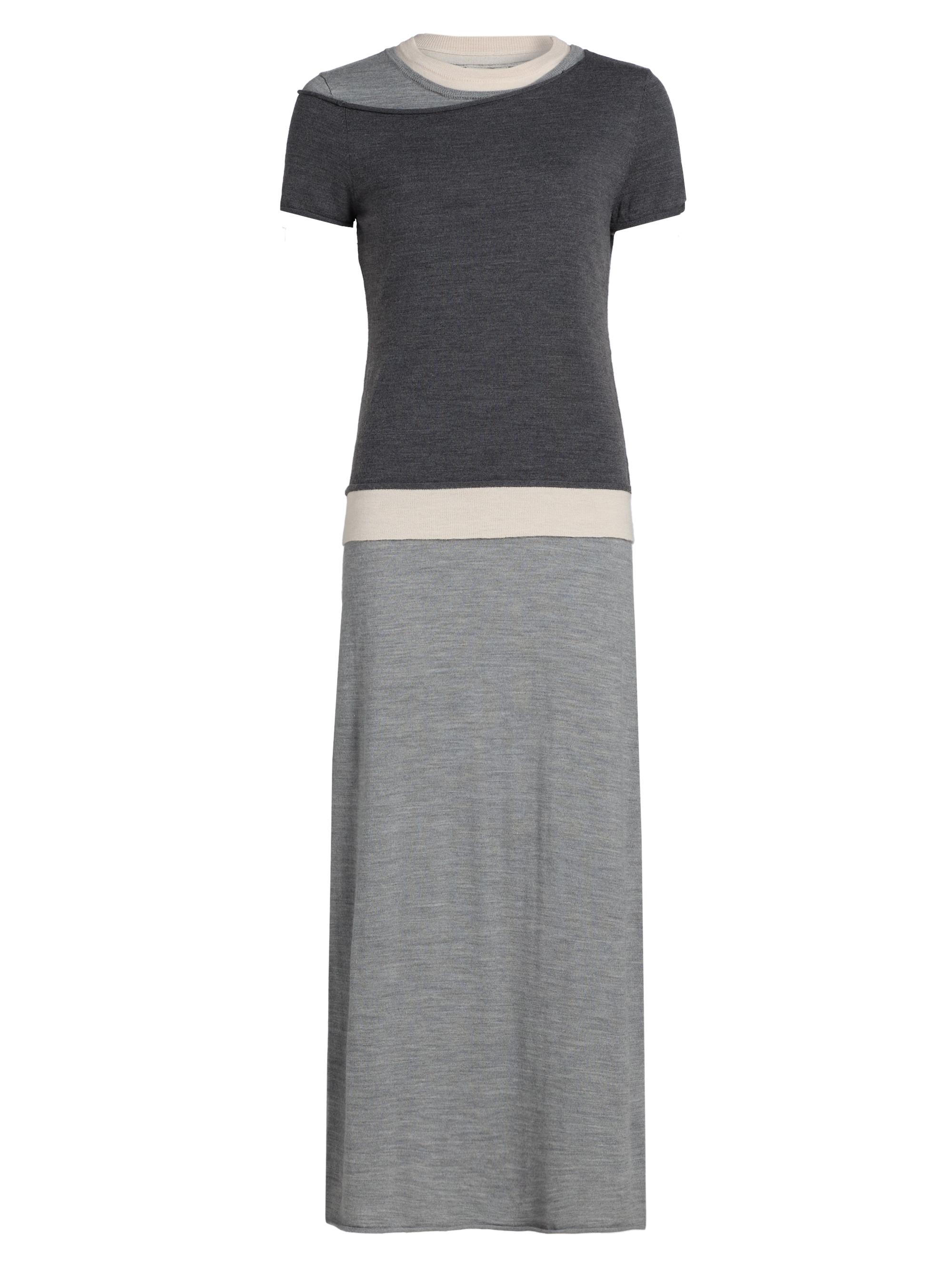 Staud Women's Lyric Merino Wool-Nylon Maxi Dress - Heather Grey Multi