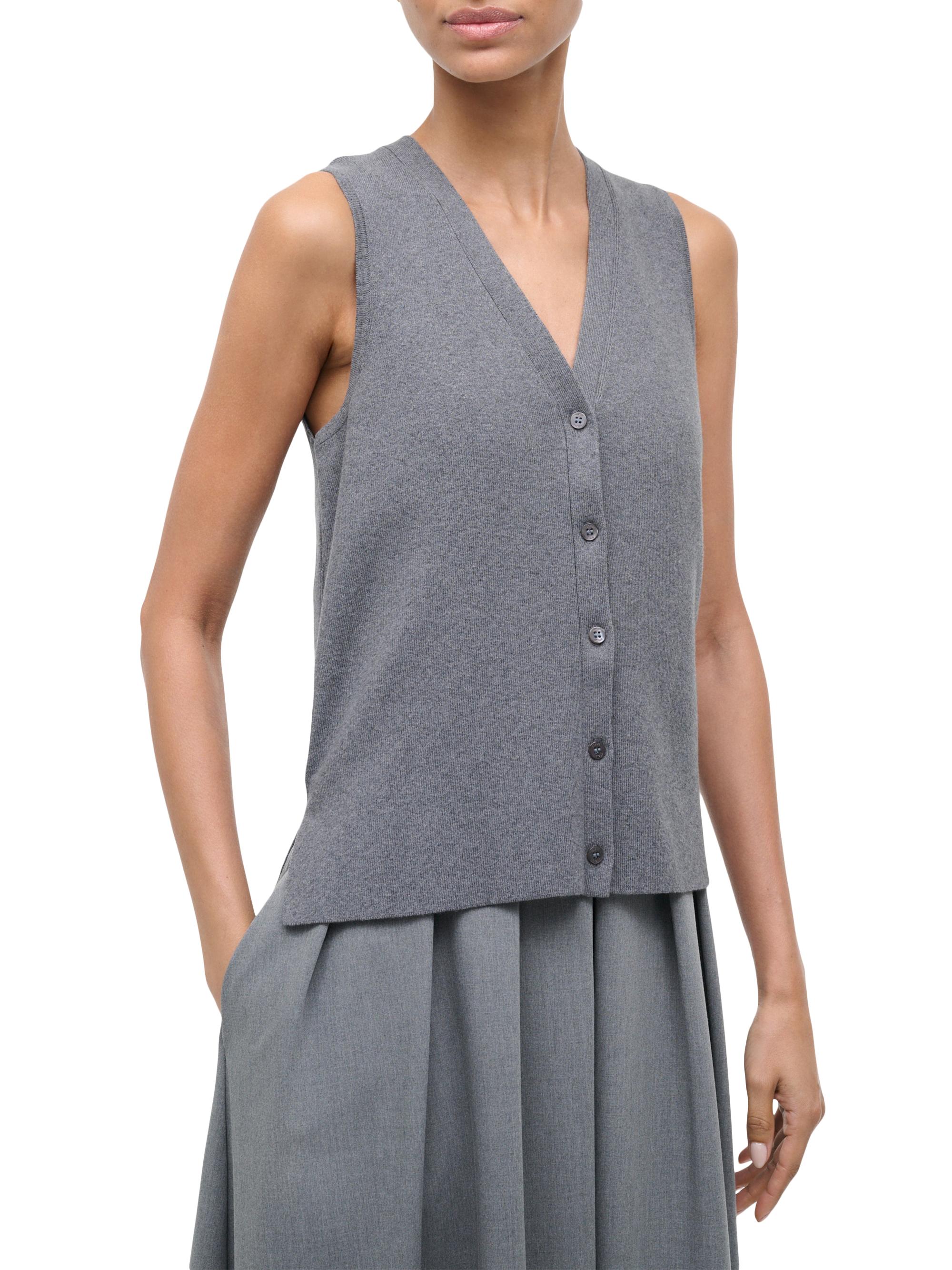 staud madeline mixed-media midi-dress Staud Madeline Mixed-Media Midi-Dress
