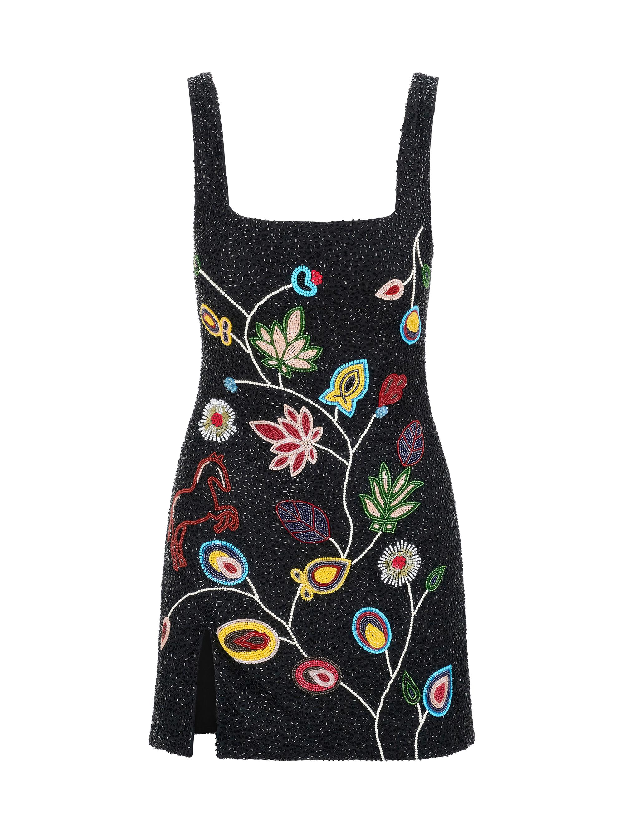 Staud Women's Le Sable Floral-Beaded Minidress - Tapestry