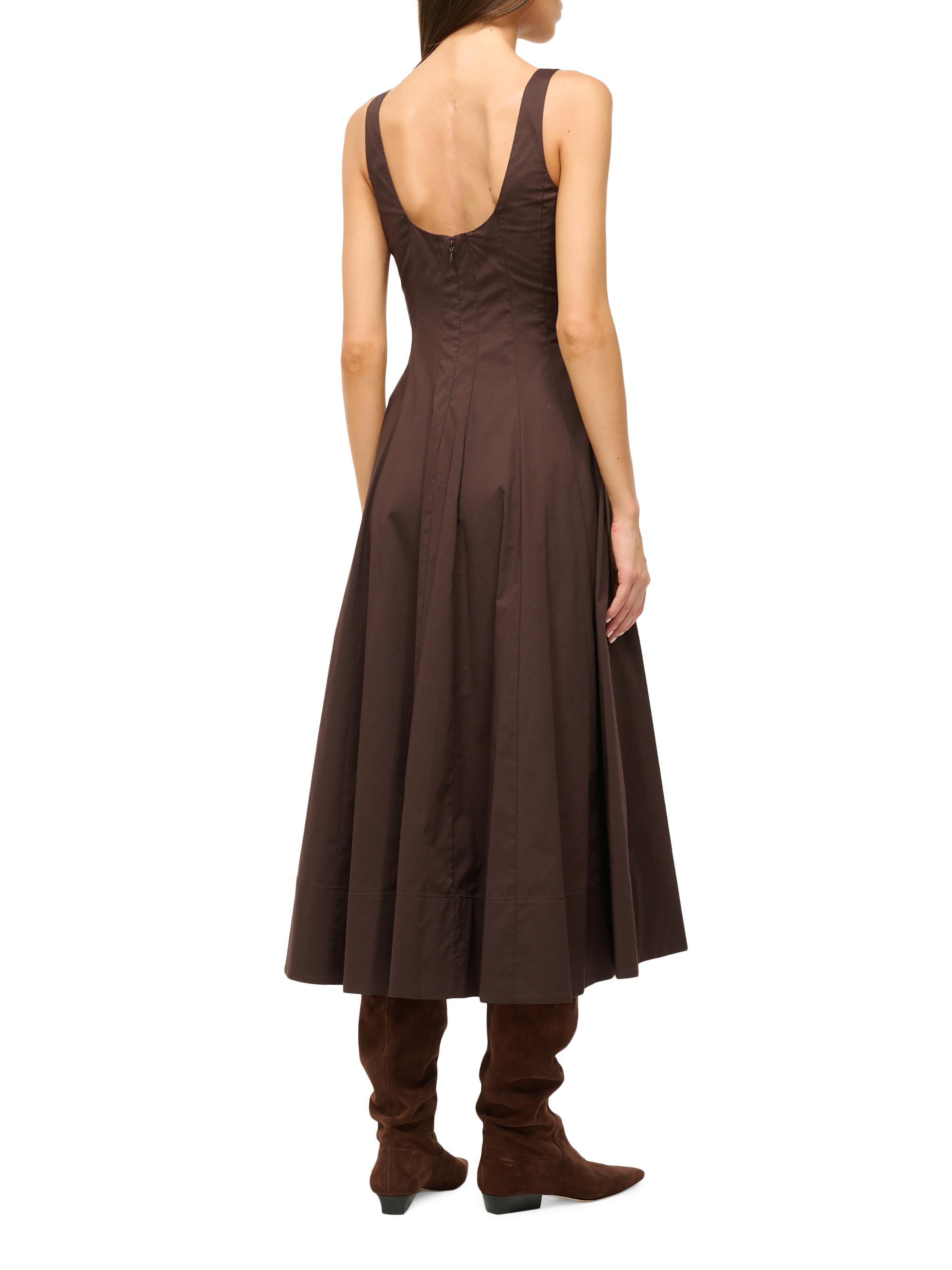 Staud Wells Midi Dress - Earth