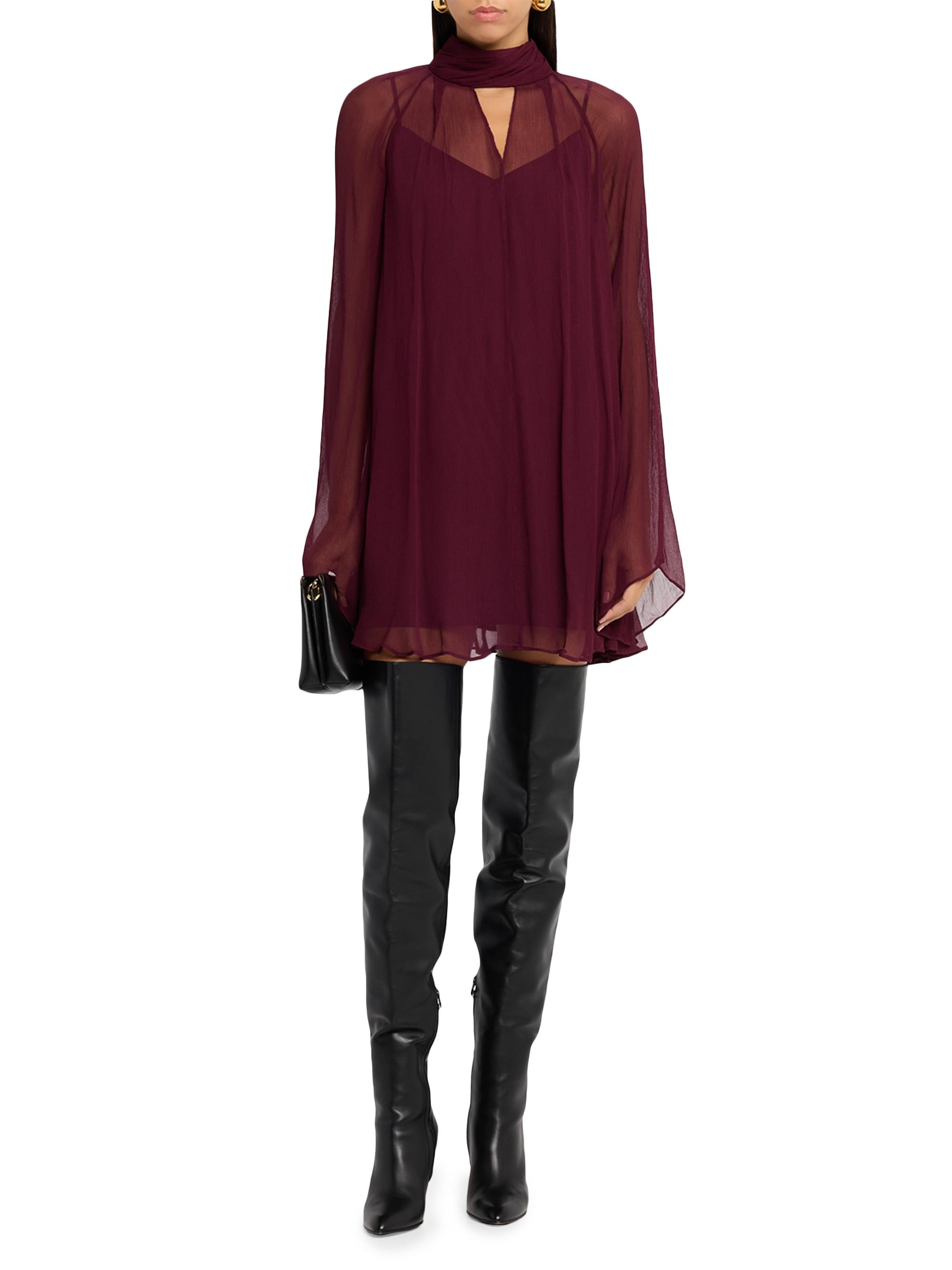 Staud Esther Semi-Sheer Minidress | Saks Fifth Avenue