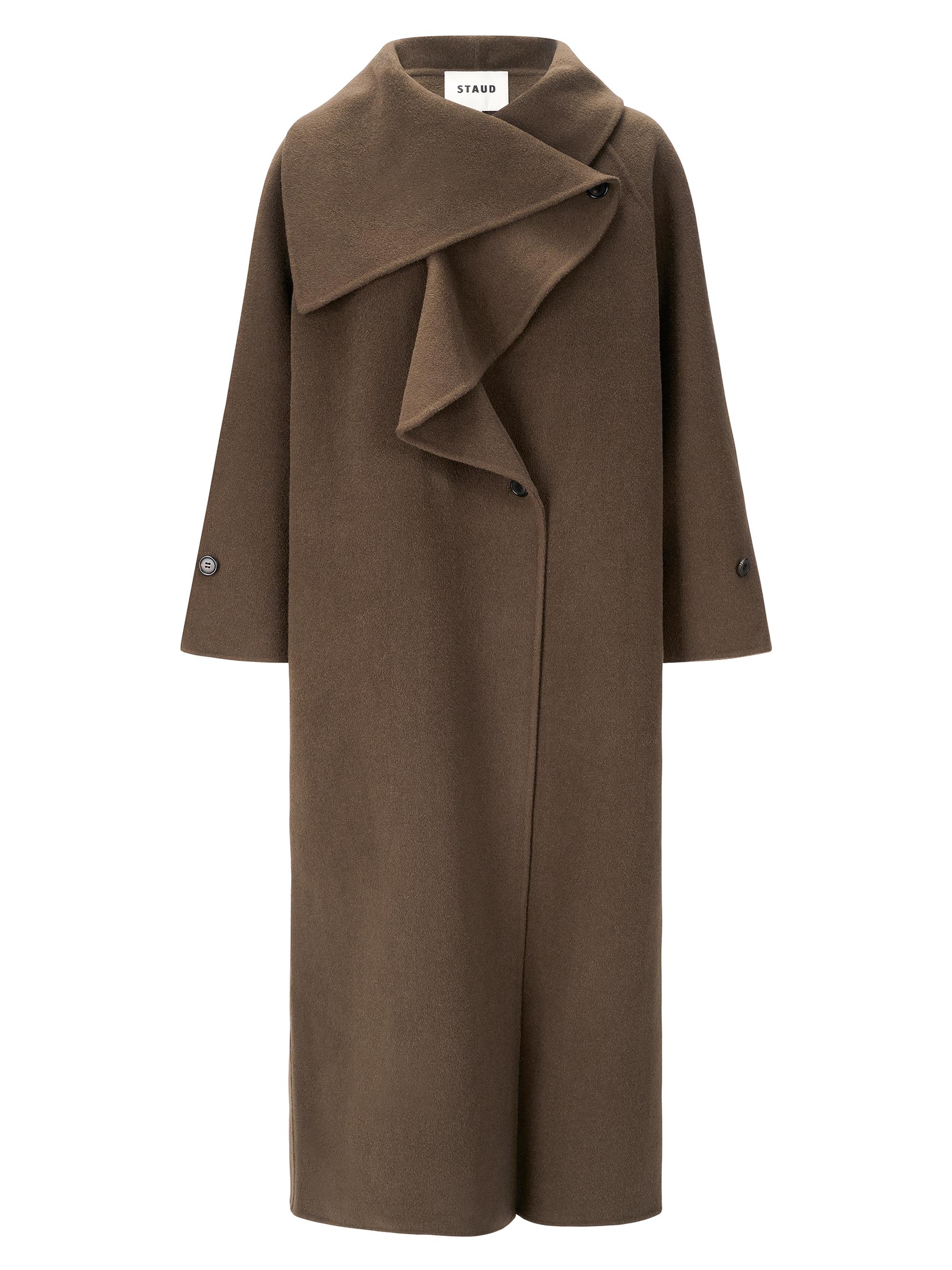 Nicholas the Label Candice Double Wool-Blend Scarf-Neck Coat