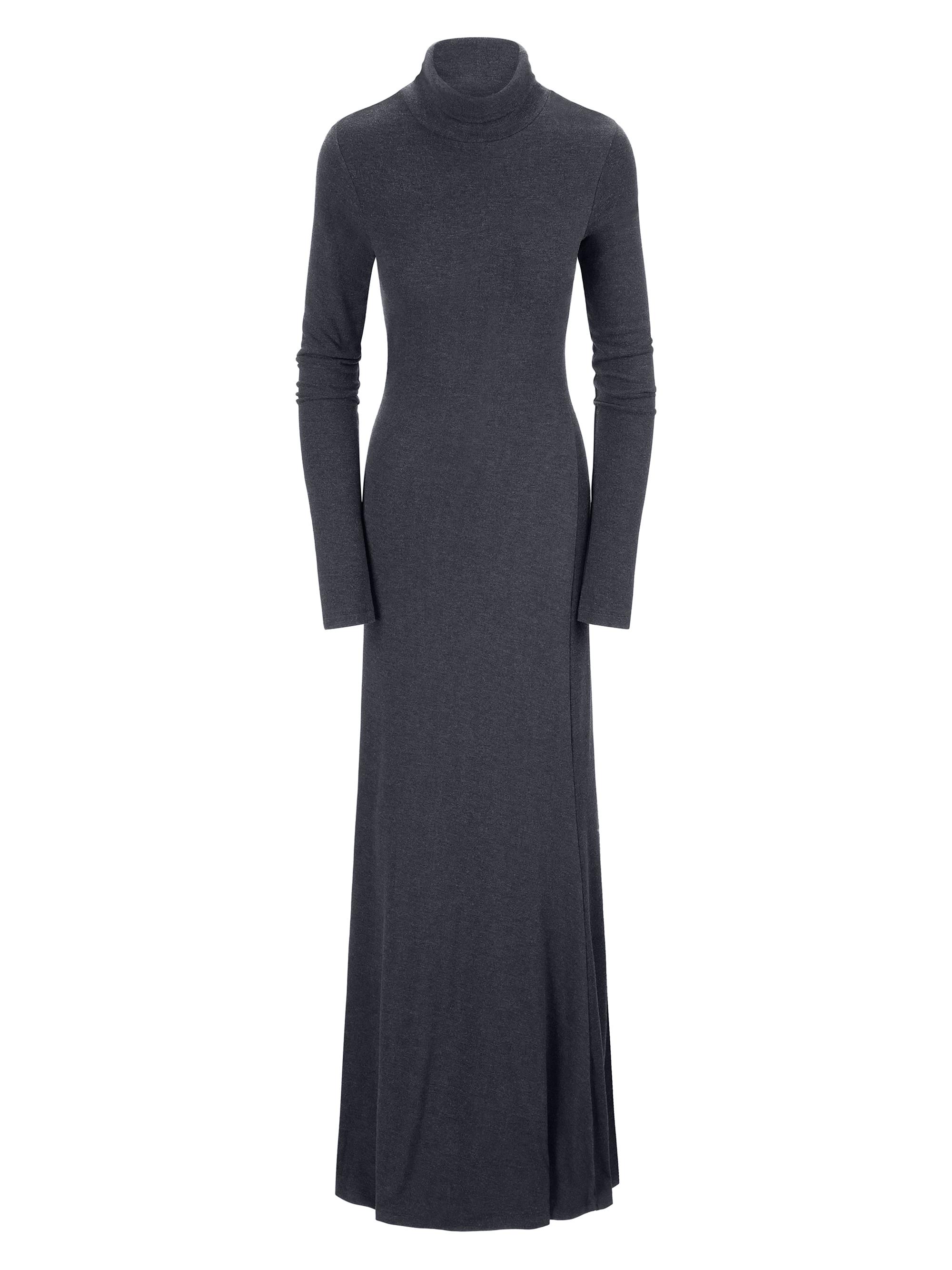 Staud Women's Vanya Knit Turtleneck Maxi Dress - Charcoal