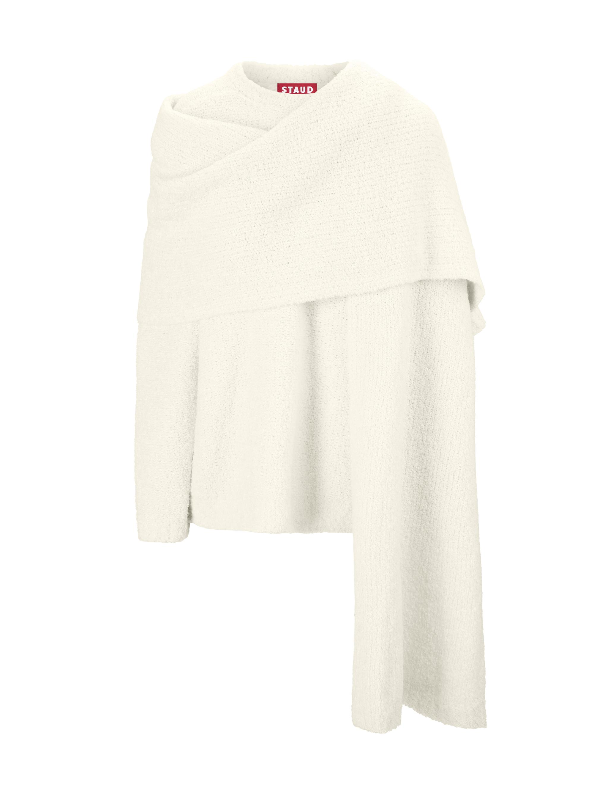 Staud Women's Siren Scarf-Detailed Bouclé Yarn Sweater -