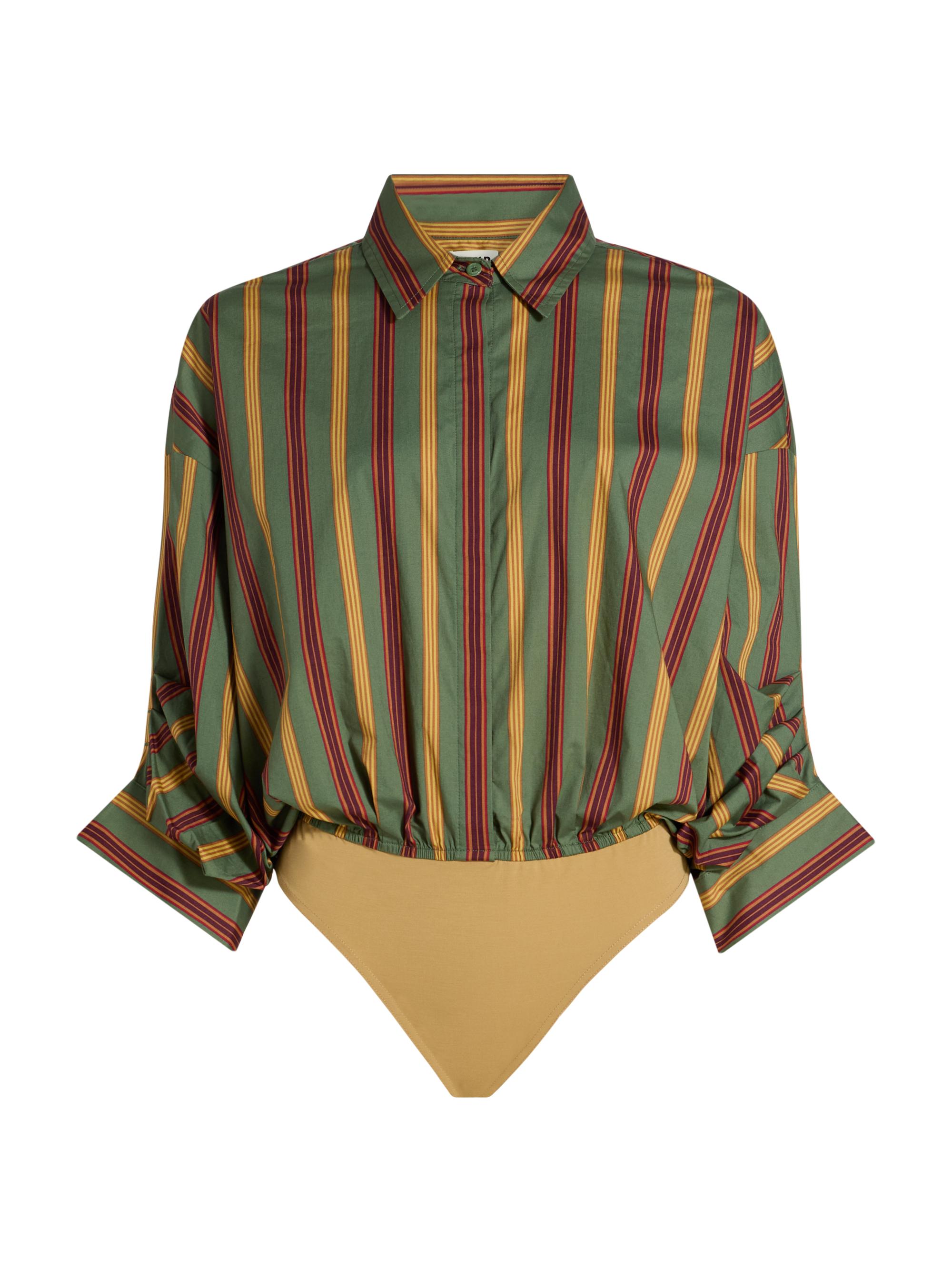 ル*ス様 DRIES VAN NOTEN シャツ ベージュ/ブラック ドリスヴァ Dries