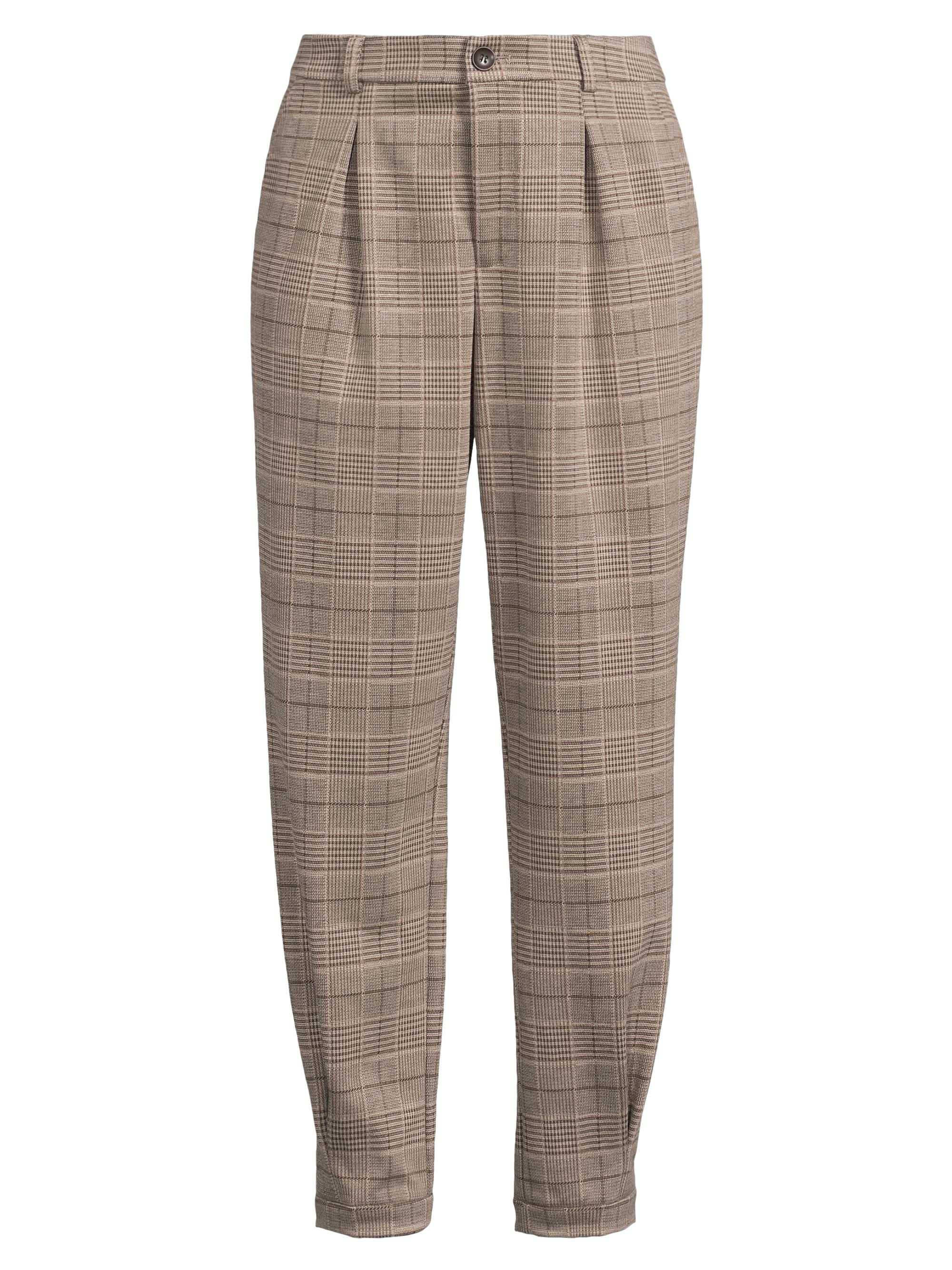 Capsule 121 Women's The San Marco Plaid Pants - Light Brown Pink