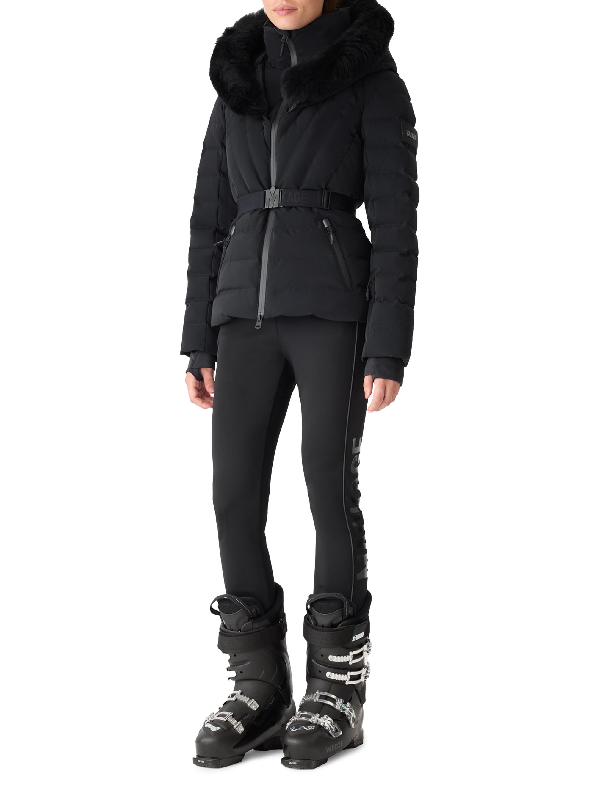 Mackage Women's Elita Belted Down Ski Jacket - Black