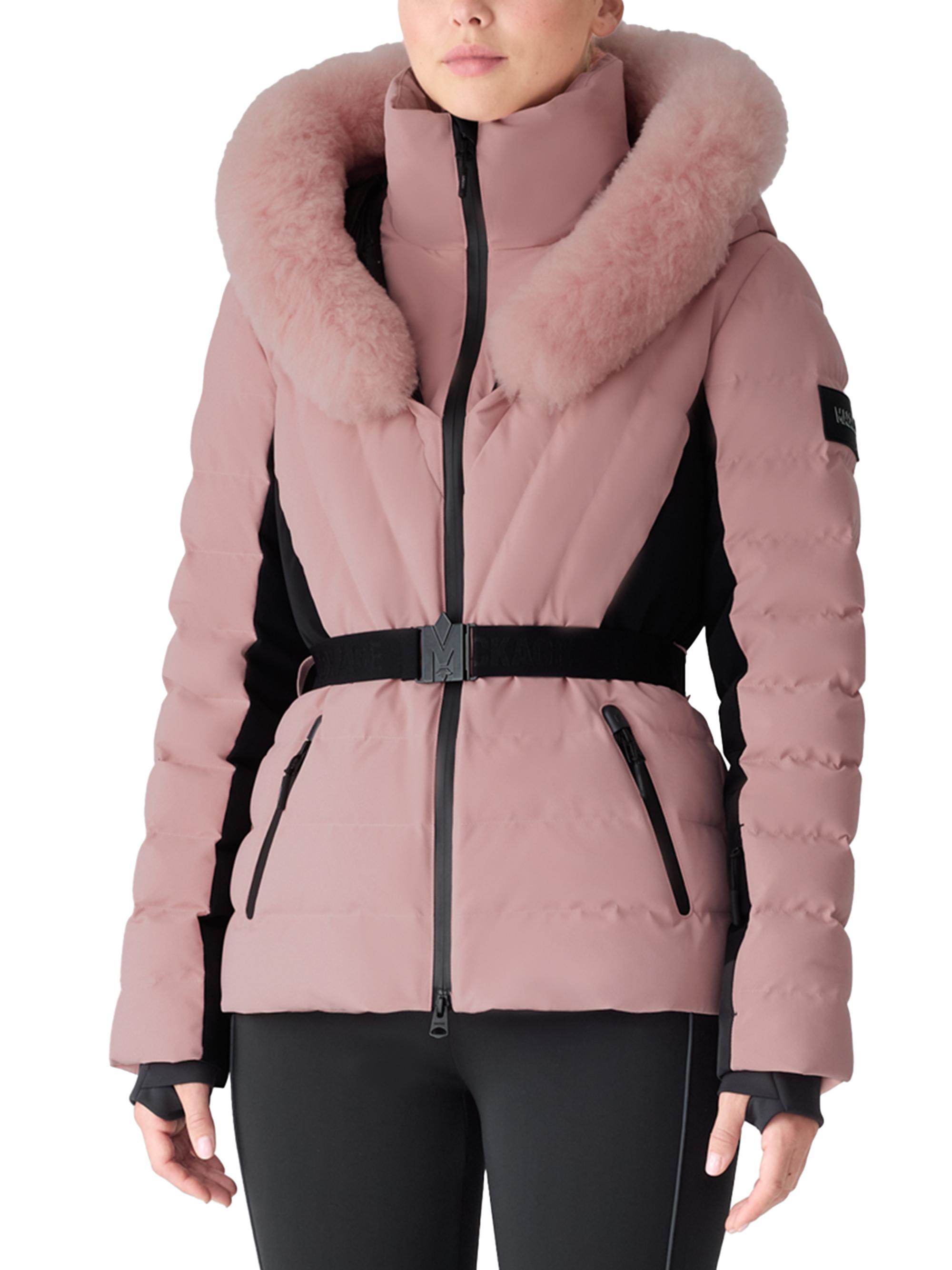 Mackage Women's Elita Belted Down Ski Jacket - Blush