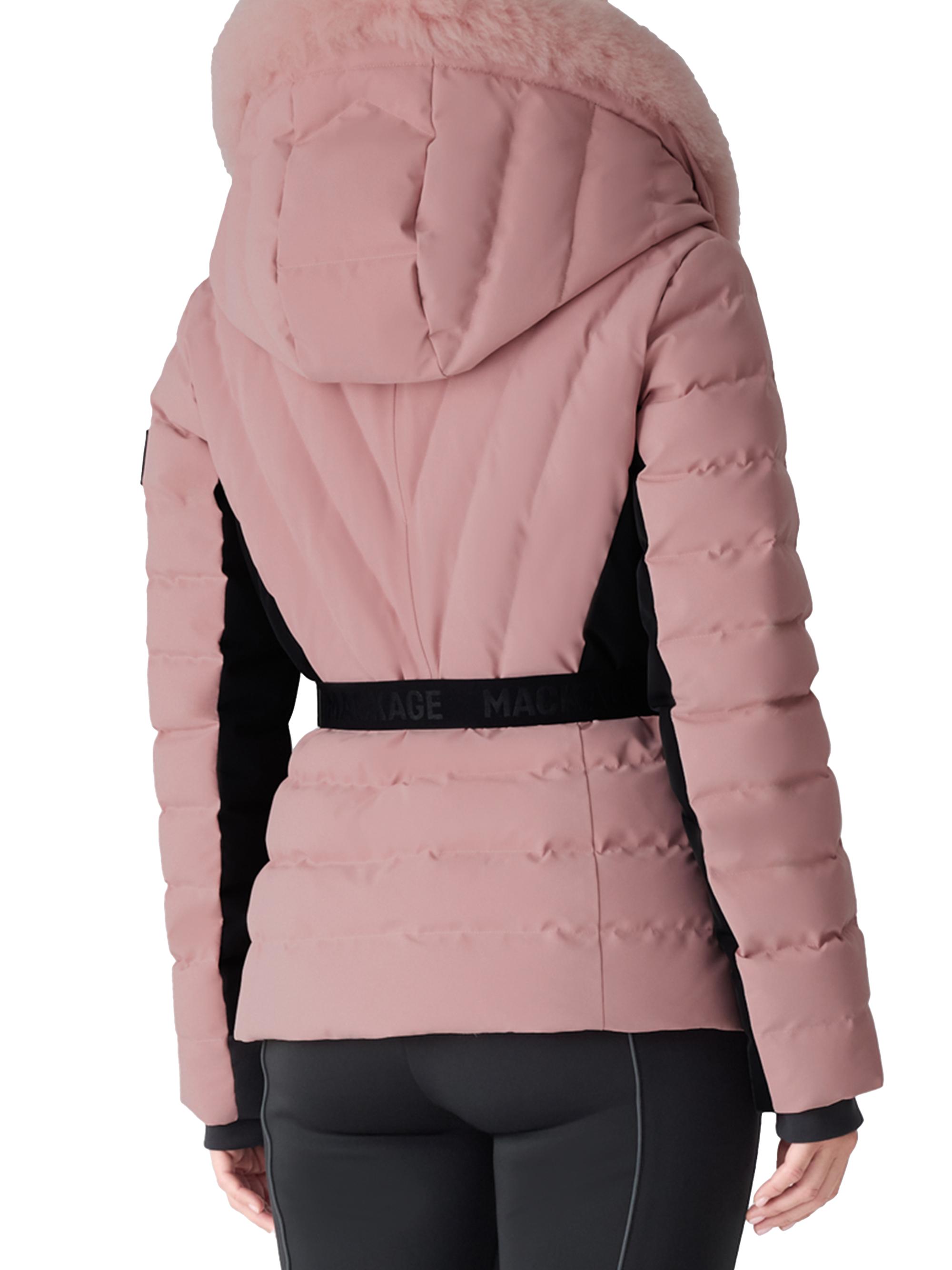Mackage Women's Elita Belted Down Ski Jacket - Blush | Thumbnail 4