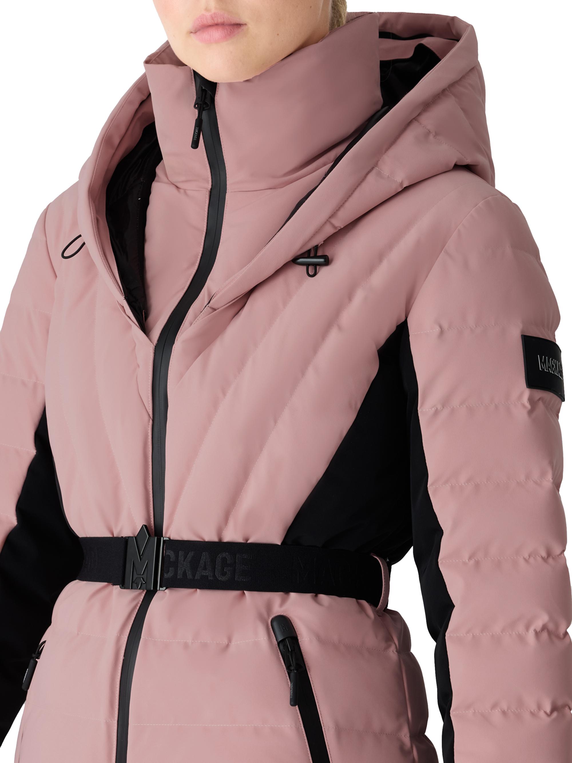 Mackage Women's Elita Belted Down Ski Jacket - Blush | Thumbnail 5