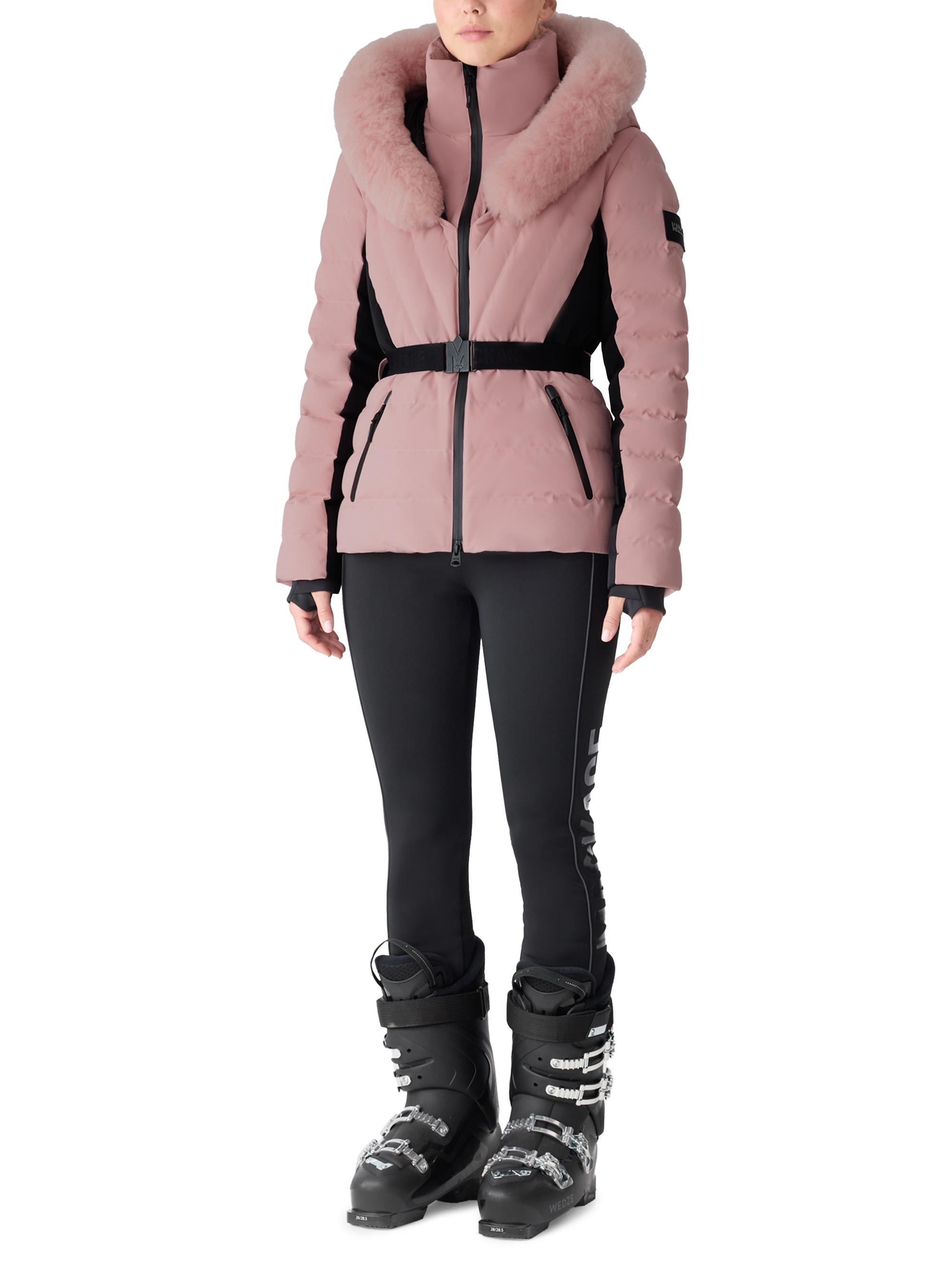 Mackage Women's Elita Belted Down Ski Jacket - Blush | Thumbnail 2