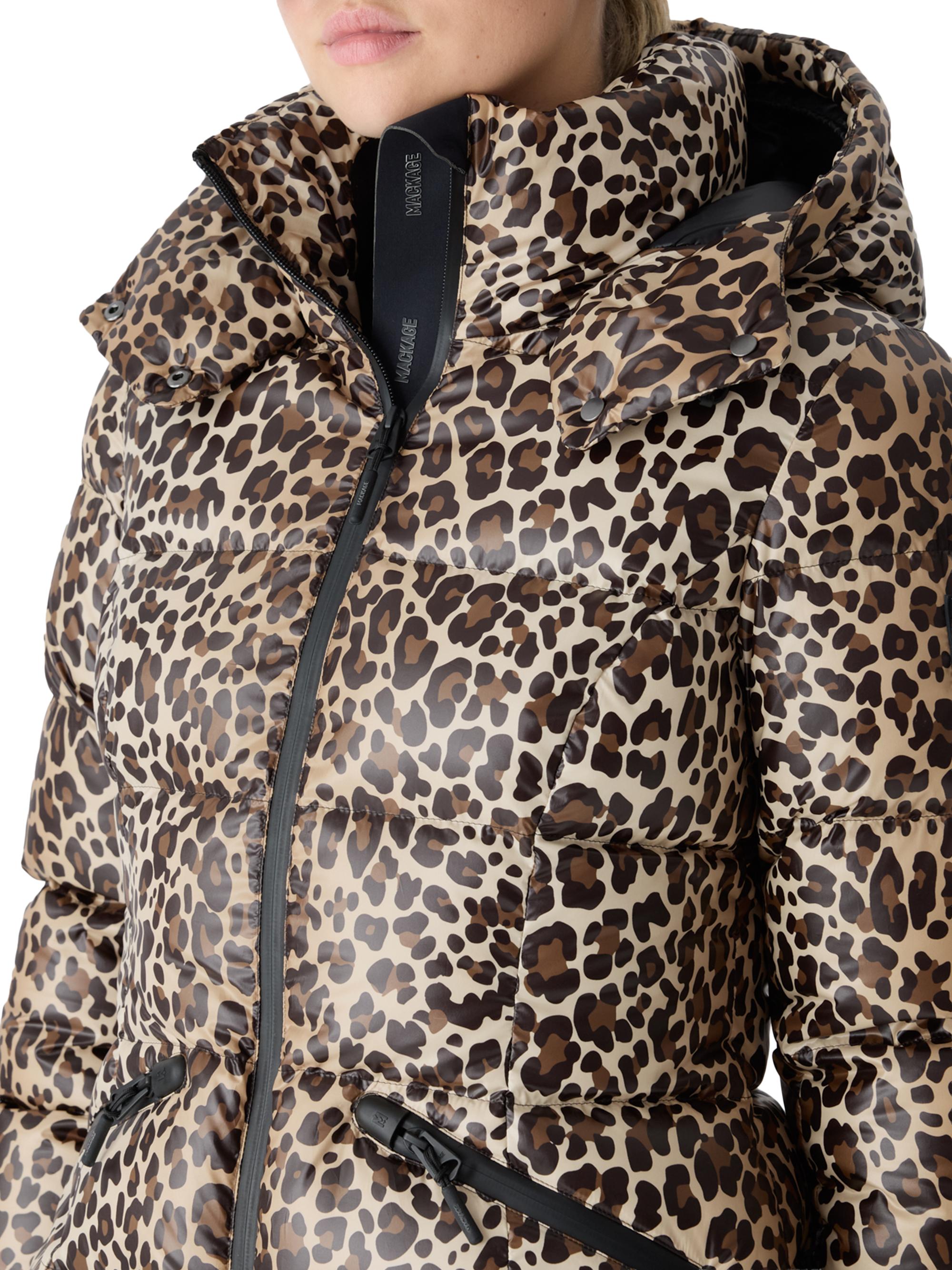 Mackage Cheryl Cheetah Down Puffer Jacket | Saks Fifth Avenue