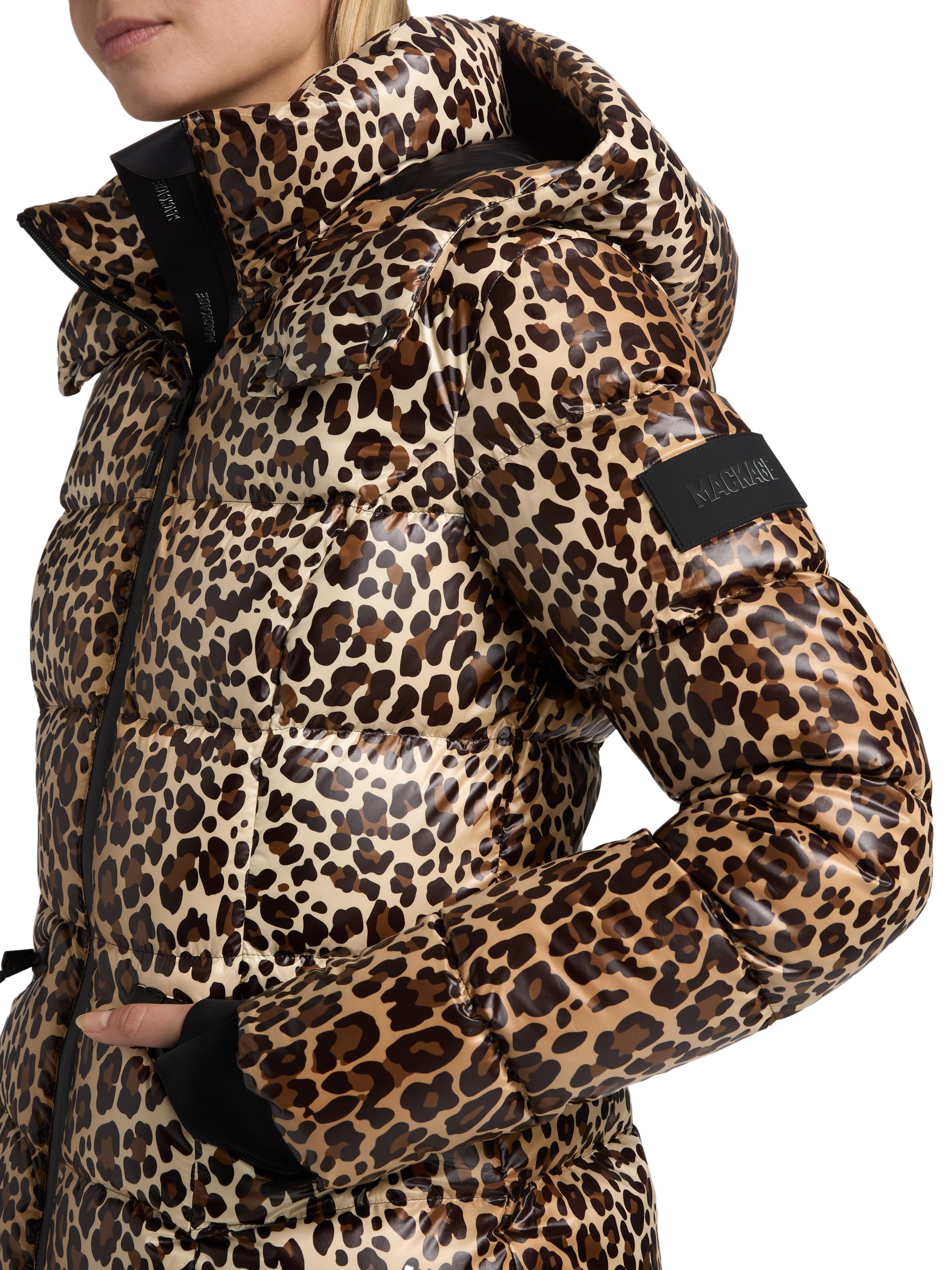 ジャケット・アウター Cheetah Mackage | Cheetah | Women's Cheryl Cheetah Down Puffer Jacket_